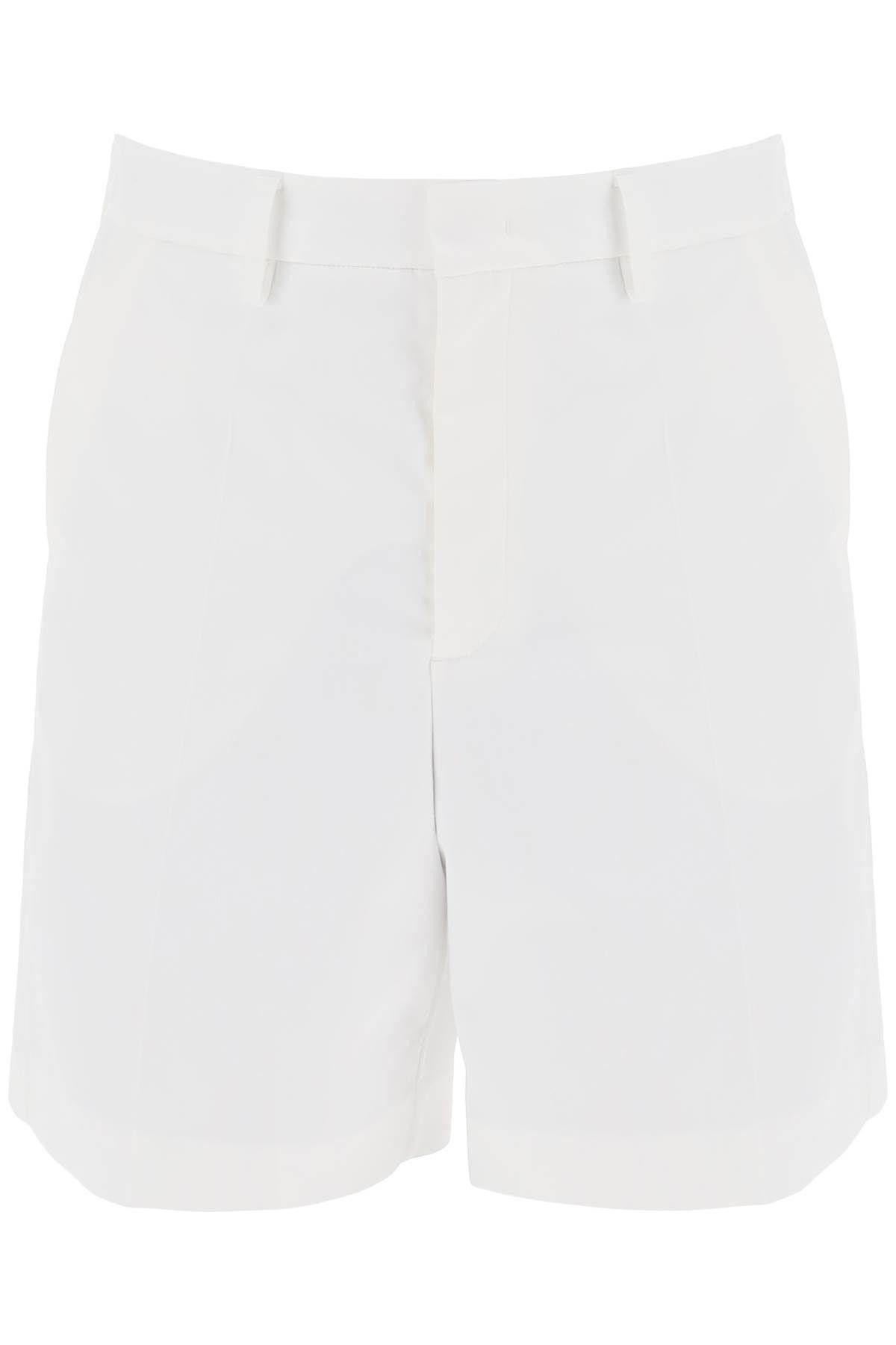 Image of Valentino Garavani Bermuda In Popeline Di Cotone Size Eu 46 For Men in White