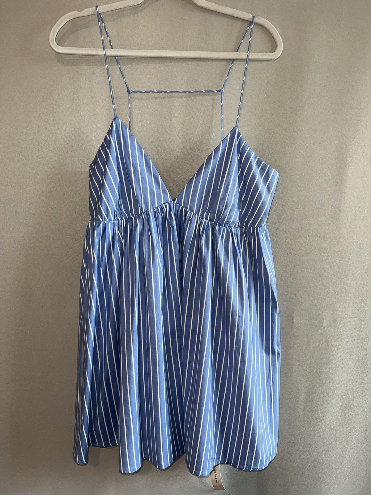 Reformation Reformation Amara Dress Stripe Blue White Mini Size XL NWT Size XL / US 12-14 / IT 48-50 - 1 Thumbnail