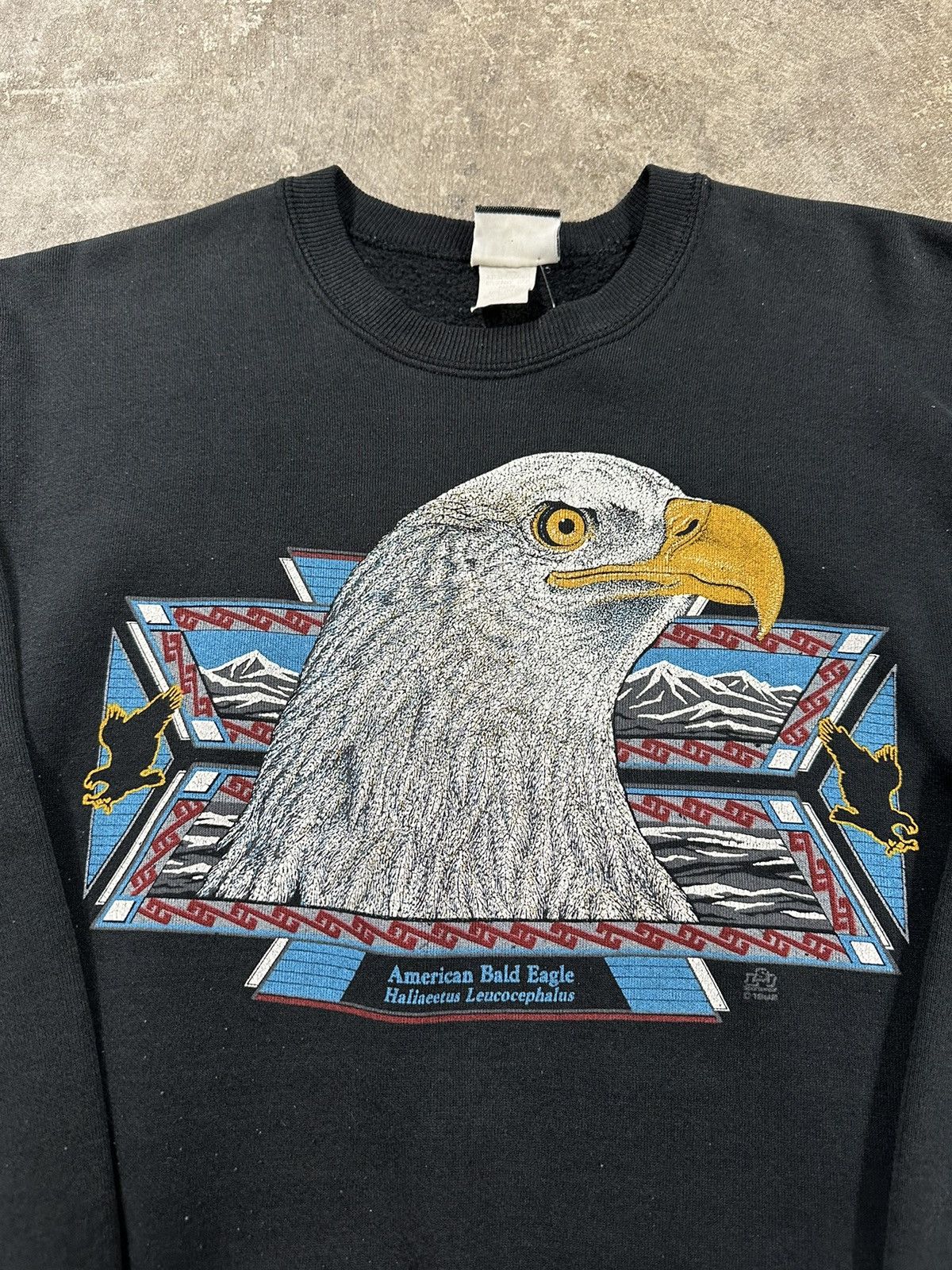 Vintage Vintage 90s American Bald Eagle Animal Sweatshirt Size US S / EU 44-46 / 1 - 4 Thumbnail