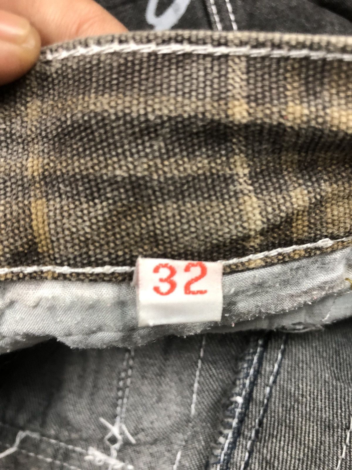 Japanese Brand Japanese Brands ASTON Faded Double Waist Cargo Jeans Size US 32 / EU 48 - 23 Thumbnail