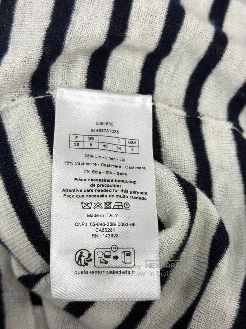 Dior Dior 25 Early Autumn New Striped Long-sleeved T-shirt Size XS / US 0-2 / IT 36-38 - 5 Thumbnail