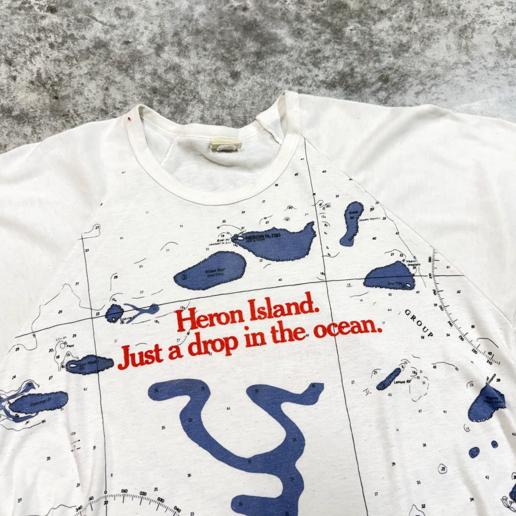 Nautica VINTAGE Radford Shirt Mens Small White Nautical Map Graphic Tee Size US S / EU 44-46 / 1 - 2 Thumbnail