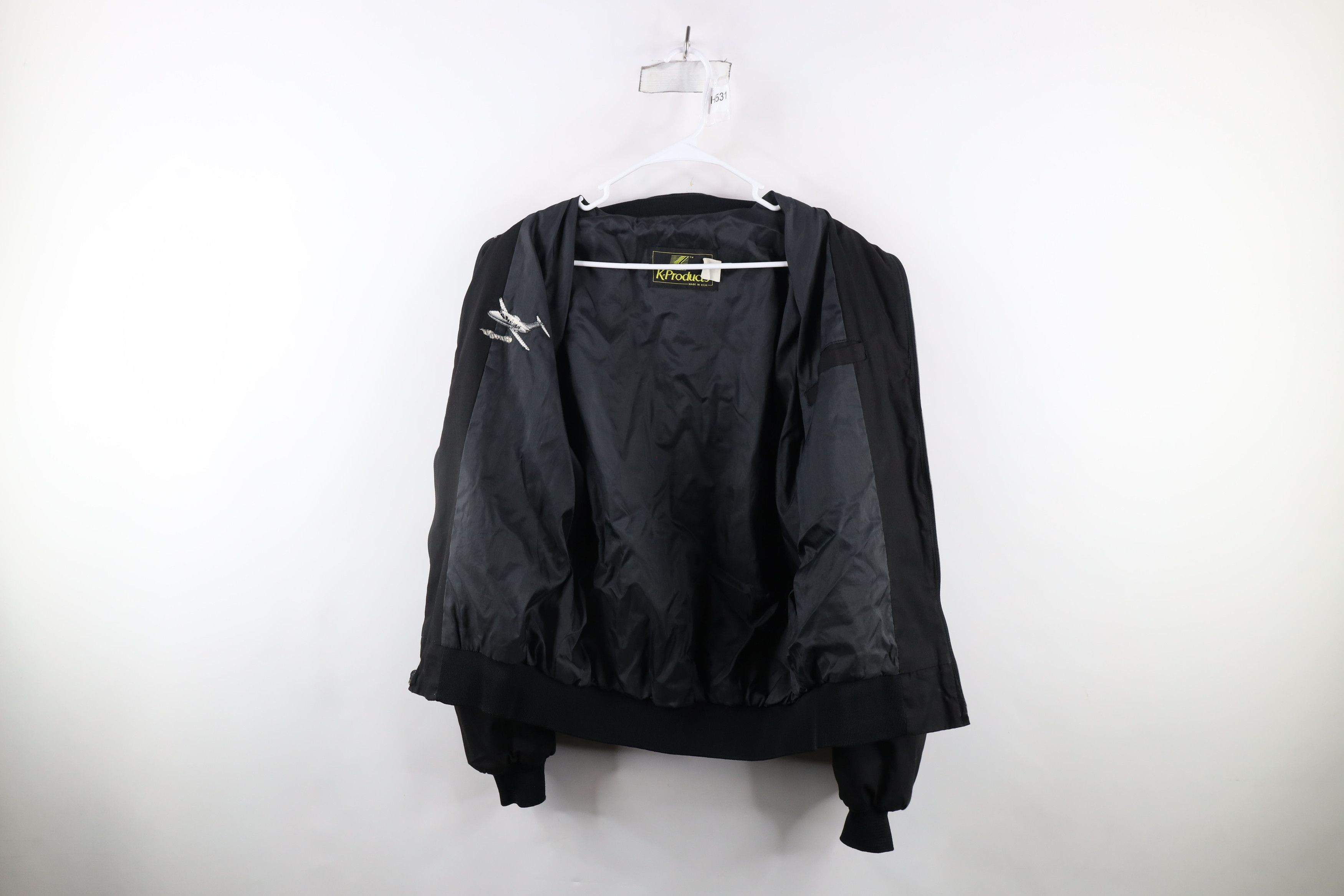 Vintage Vintage 80s 90s K Products Airplane Bomber Jacket USA Size US L / EU 52-54 / 3 - 11 Thumbnail