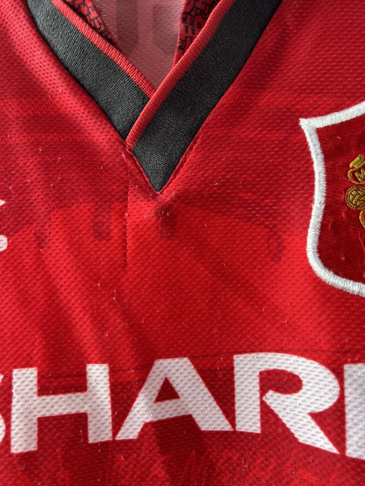 Umbro 1996/98 MANCHESTER UNITED HOME SOCCER JERSEY SHIRT BOYS Size US XXS / EU 40 - 5 Thumbnail