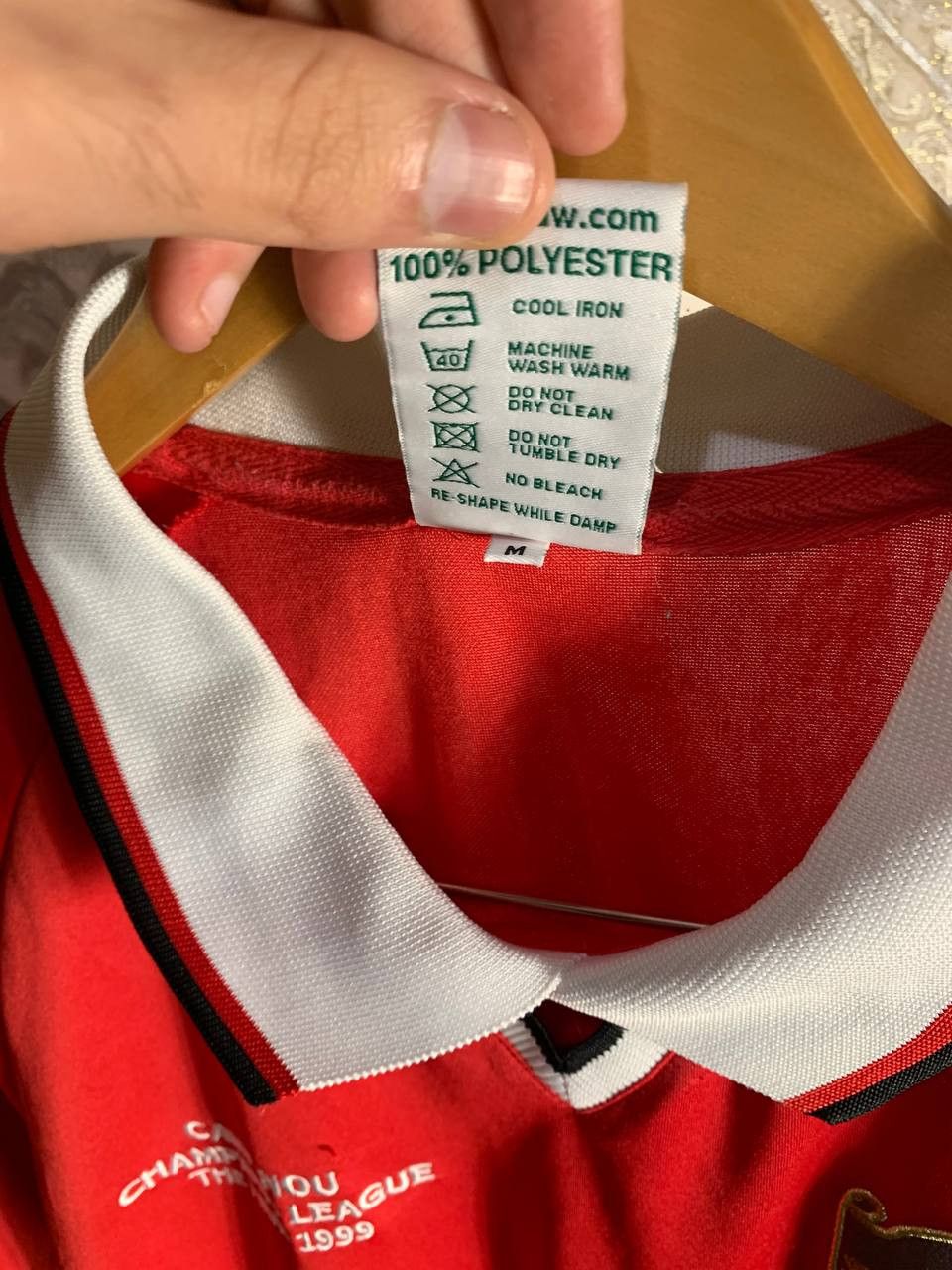 Vintage Very Rare FC Manchester United England Retro Soccer Jersey Size US M / EU 48-50 / 2 - 6 Thumbnail