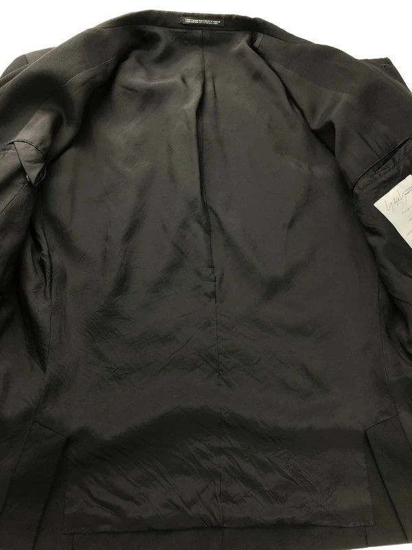 Yohji Yamamoto POUR HOMME WOOL GABARDINE FRONT LAYERED JACKET HX-J44-129 Size US M / EU 48-50 / 2 - 4 Thumbnail
