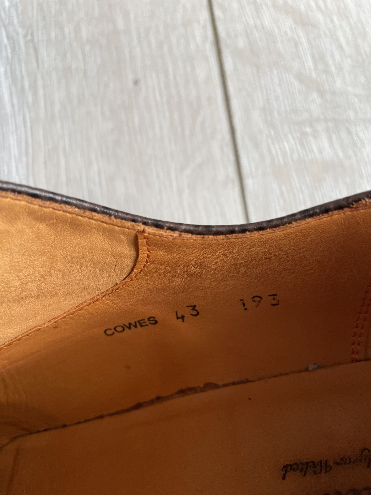 Designer × Leather × Vintage CORDWAINER WRIGHT ARCH PRESERVER BROWN LEATHER BROGUE Size US 9.5 / EU 42-43 - 9 Thumbnail