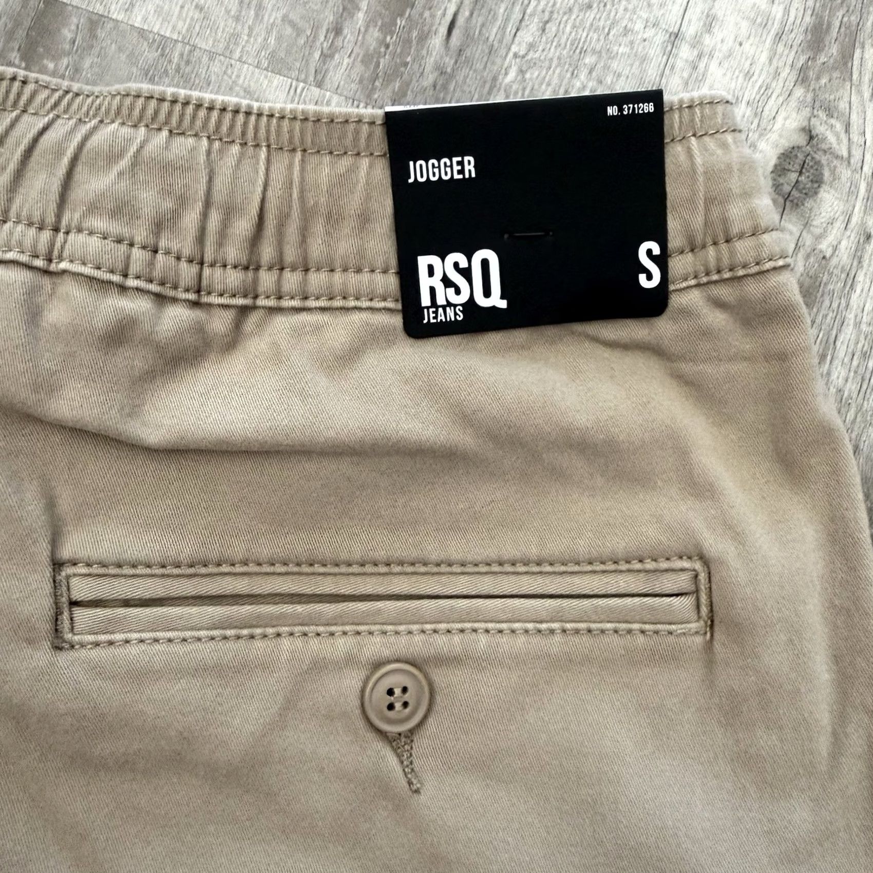 Rsq RSQ Jeans Joggers Mens Size S Dark Khaki Pull-On Elastic New Casual Tapered Leg Size US 29 - 6 Thumbnail