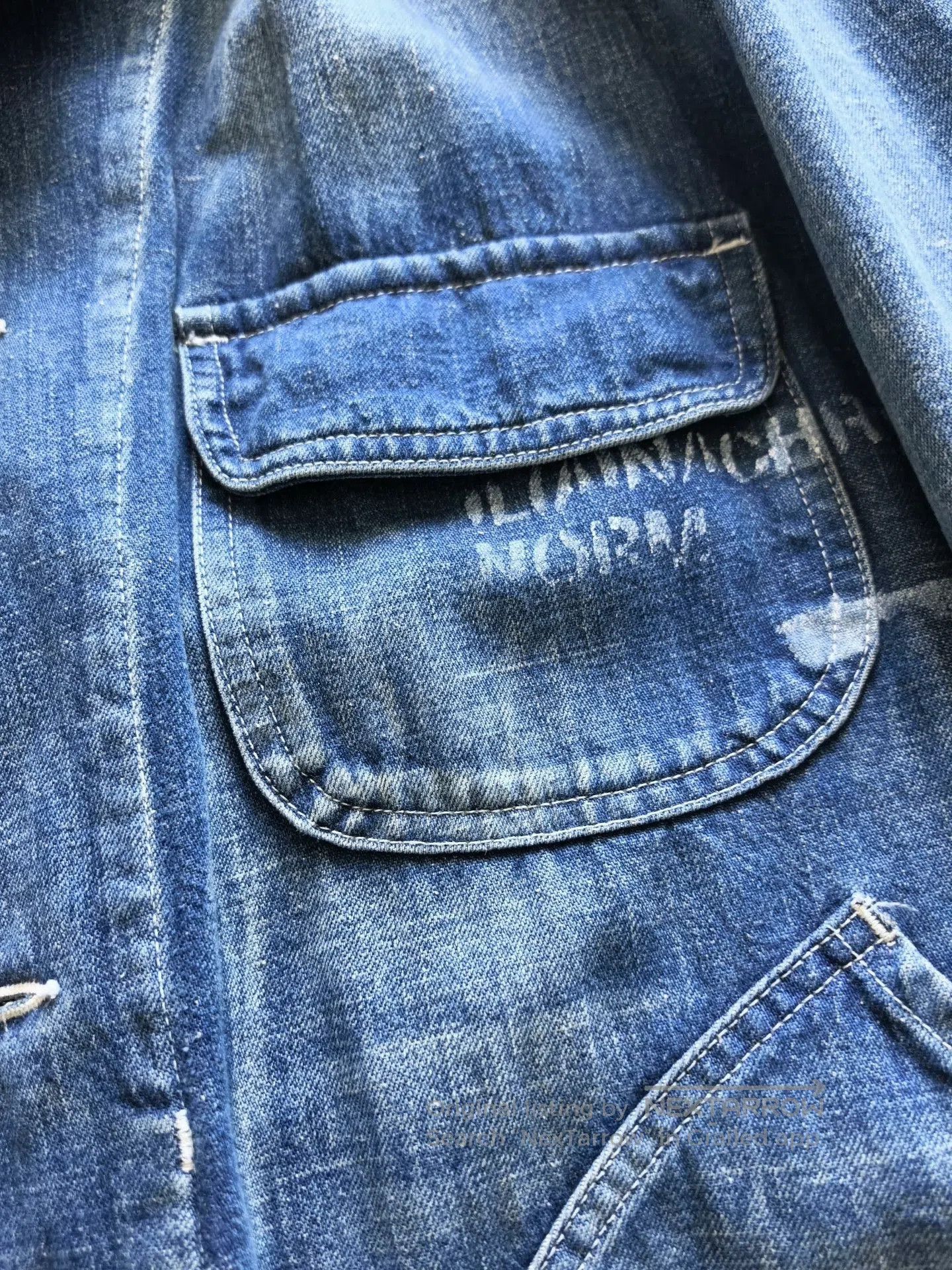 ANACHRONORM anachronorm denim hunting jacket for men. Size US M / EU 48-50 / 2 - 2 Thumbnail