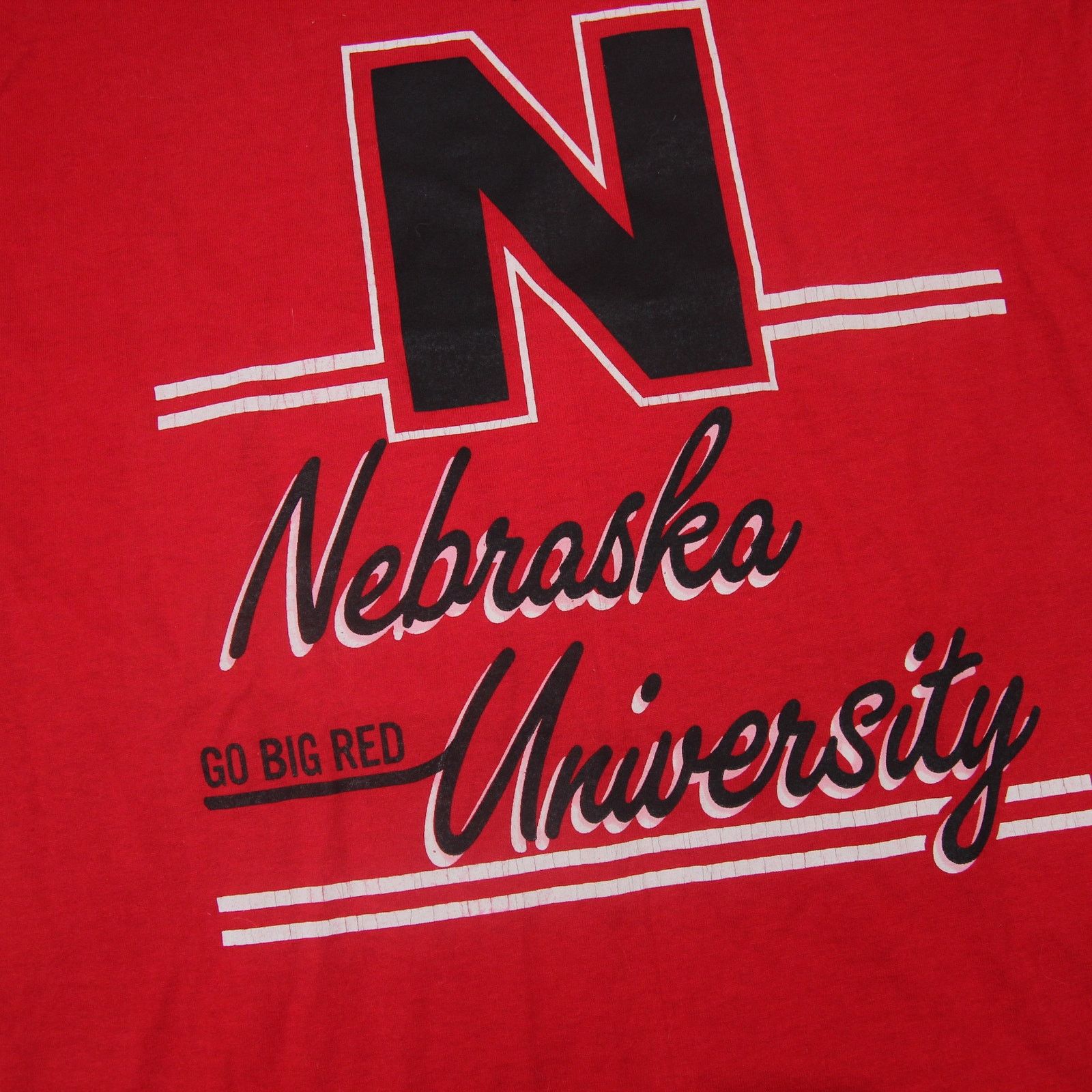 NCAA × Vintage Vintage Nebraska University Cornhuskers Graphic T Shirt Size US XL / EU 56 / 4 - 5 Thumbnail