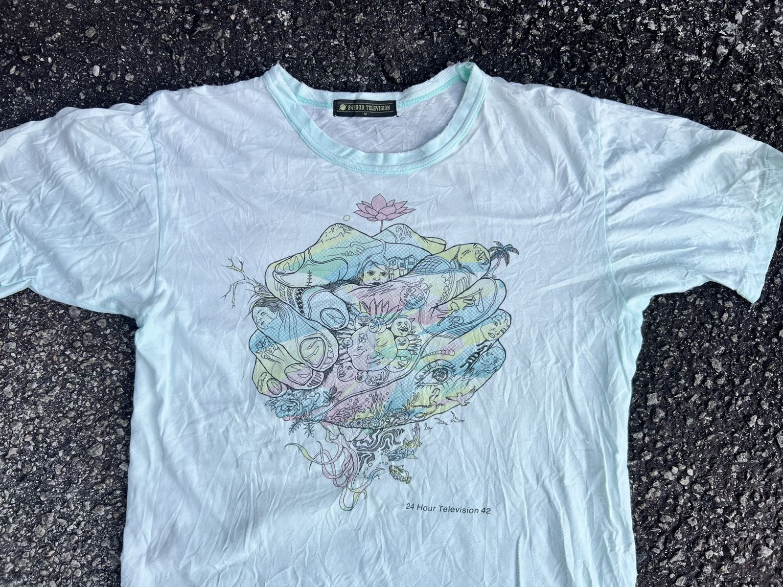 Japanese Brand × Vintage 24 Hour Television Printed Tee Size US M / EU 48-50 / 2 - 3 Thumbnail