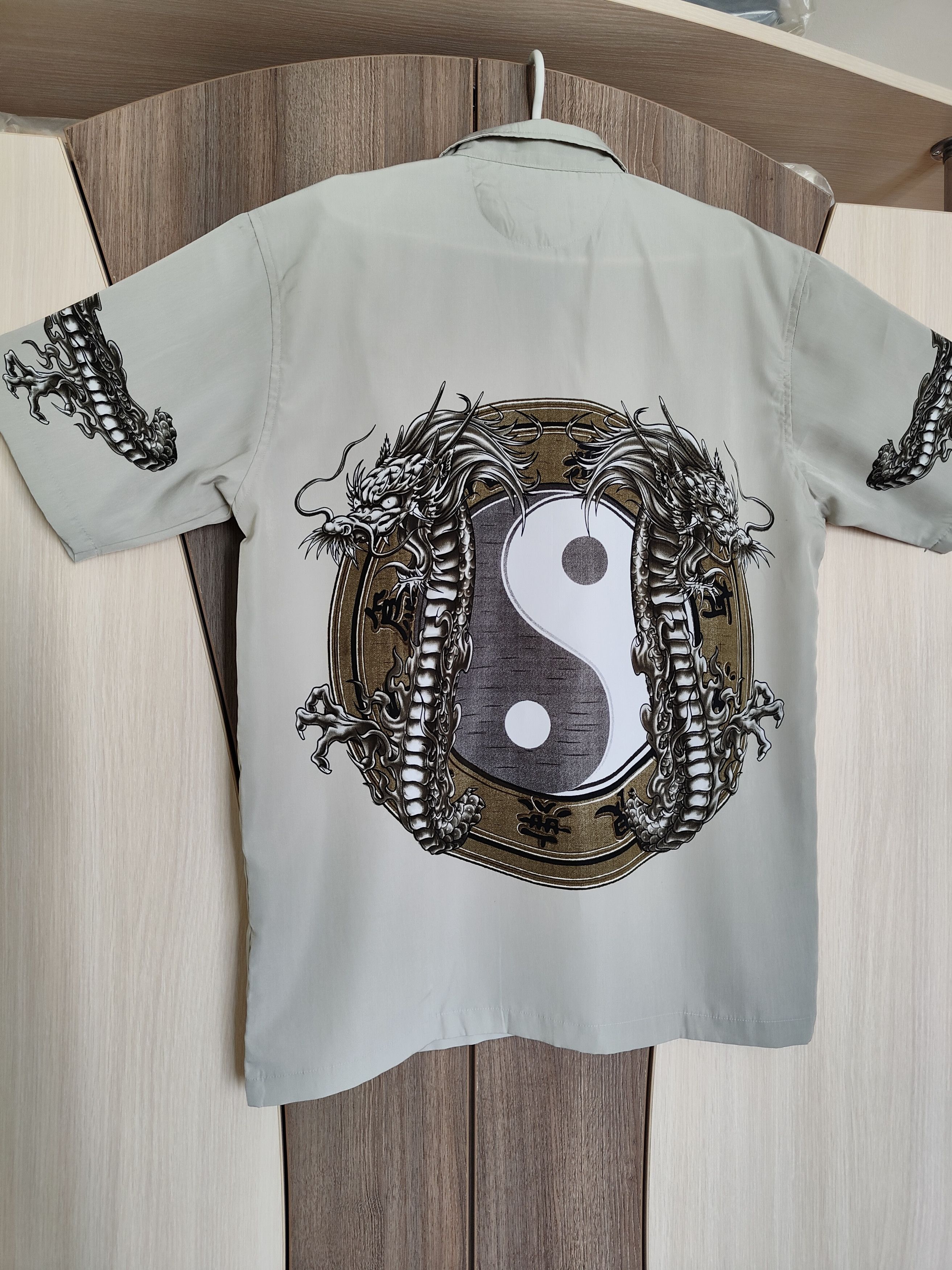 Japanese Brand 🔥🐉☯️ Vintage Y2K Dnon Jeans Japan Dragon In Yan Shirt Size US XL / EU 56 / 4 - 2 Thumbnail