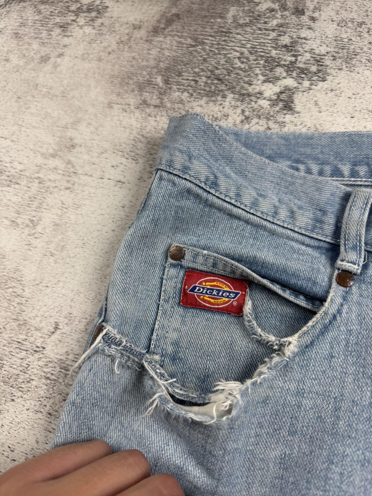 Dickies DICKIES BIG DADDY VINTAGE DENIM RAP HIP HOP BAGGY SKATE DISTRESSED JEANS PANTS Size US 32 / EU 48 - 21 Thumbnail