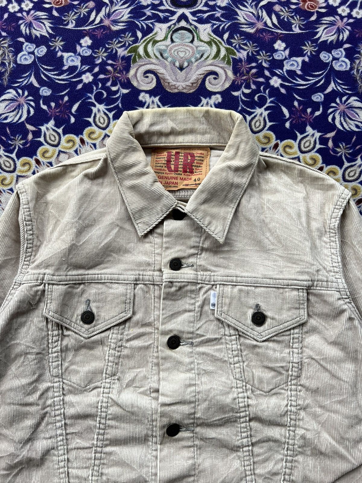 Japanese Brand (S) Urban Research Japanese Brand Corduroi Trucker Jacket Size US S / EU 44-46 / 1 - 3 Thumbnail