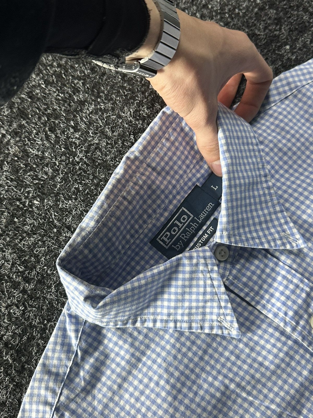 Polo Ralph Lauren 🚨 VNTG Y2K Polo Ralph Lauren Shirt flannel RARE SHORT SLEEVE Size US L / EU 52-54 / 3 - 4 Thumbnail