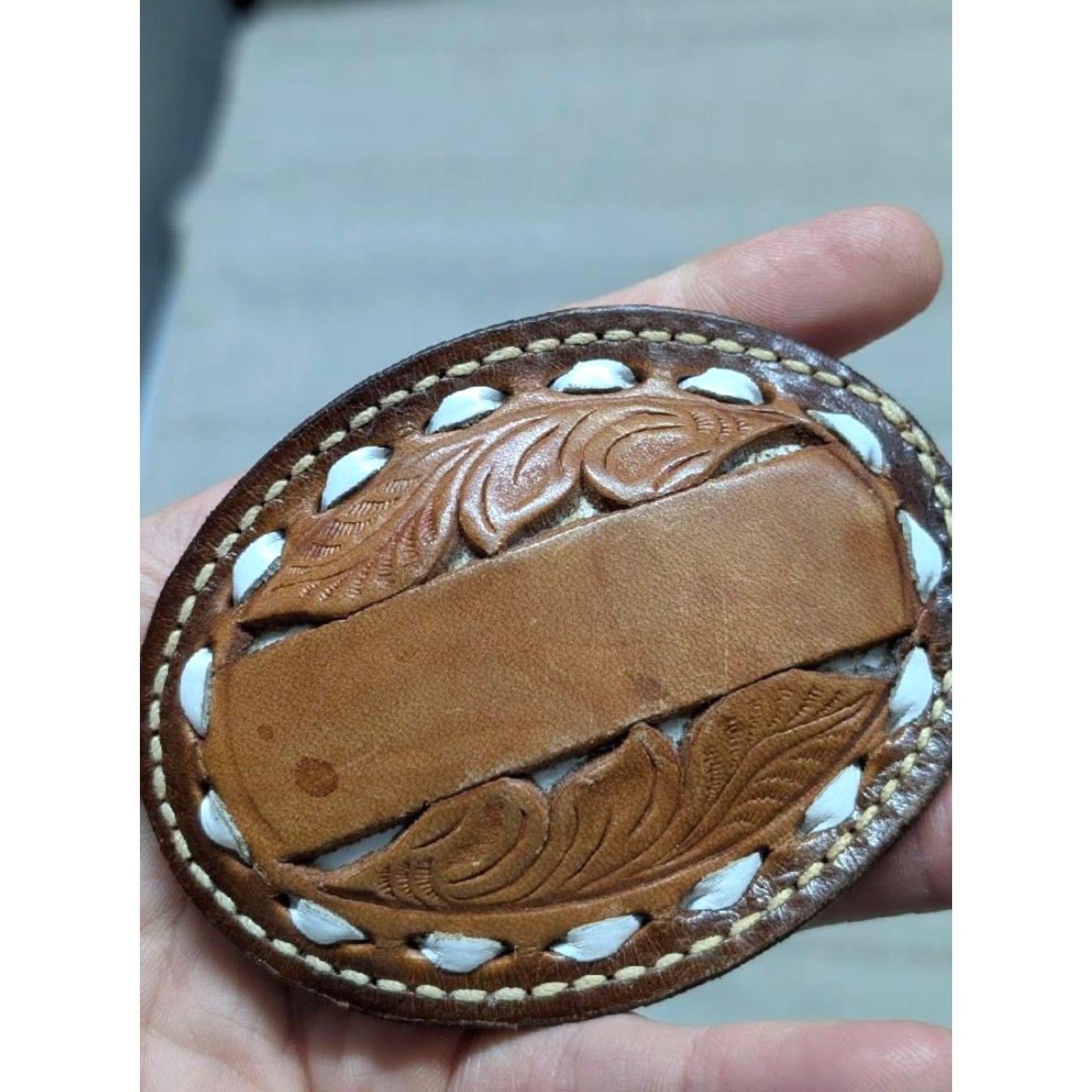 Star Wars VINTAGE belt buckle Western cowhide leather laced 4 x 3" Men Brown Star Wars belt buckle Size ONE SIZE - 2 Thumbnail