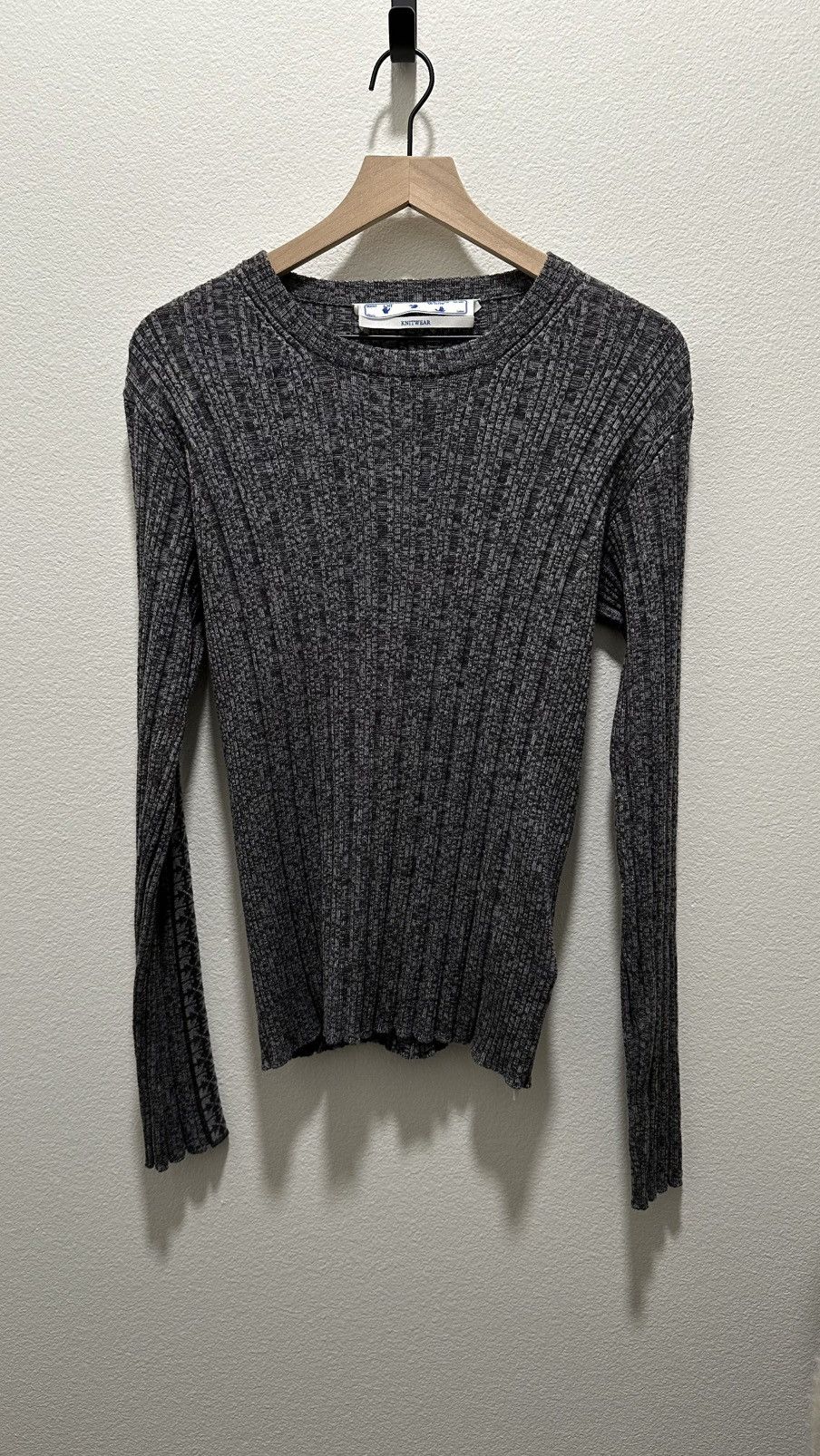 Off-White Arrow Band Ribbed Knit Sweater Size US S / EU 44-46 / 1 - 1 Thumbnail