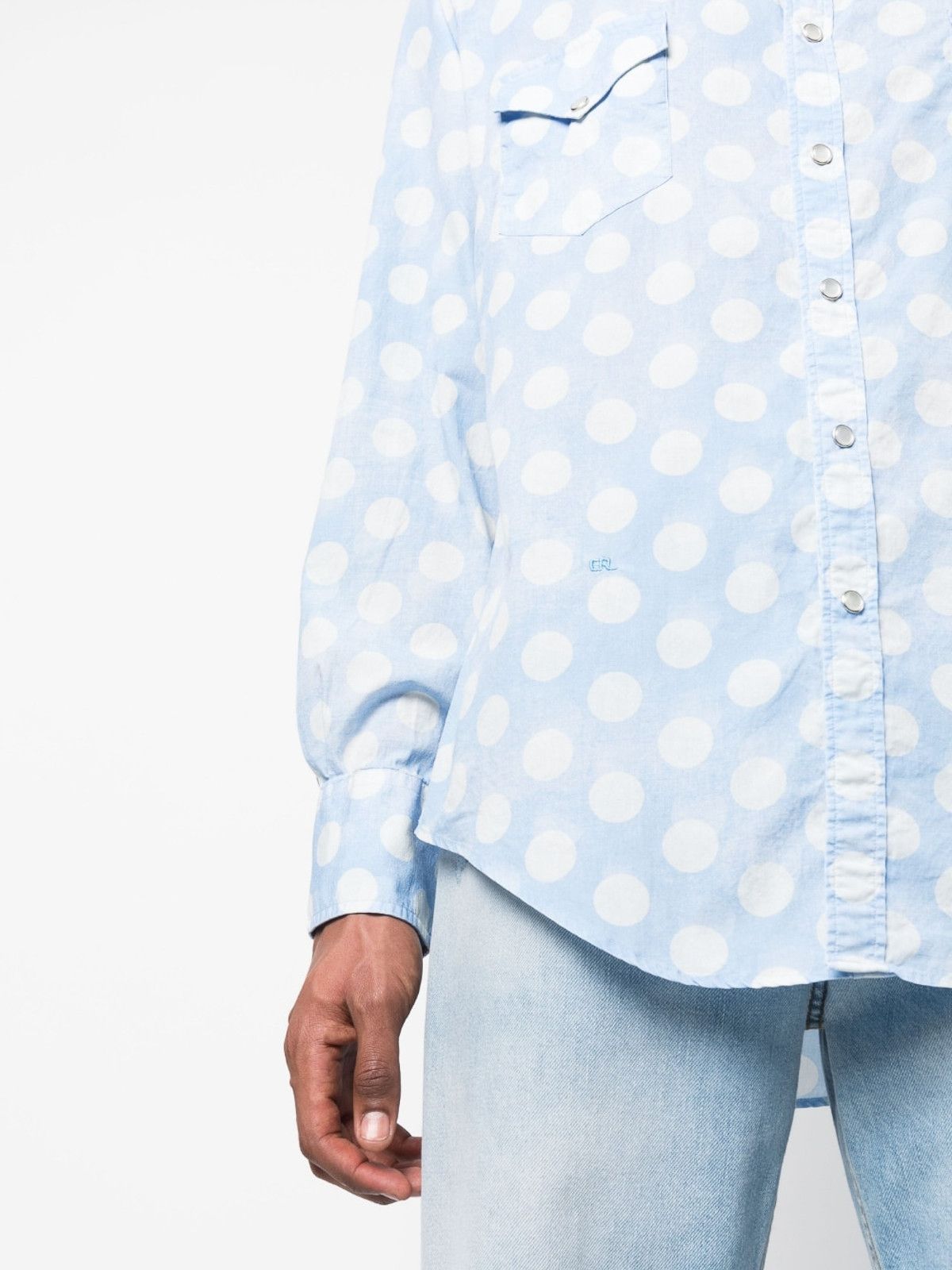 ERL o1y0125 Patterned Shirt in Blue/White Size US S / EU 44-46 / 1 - 3 Thumbnail