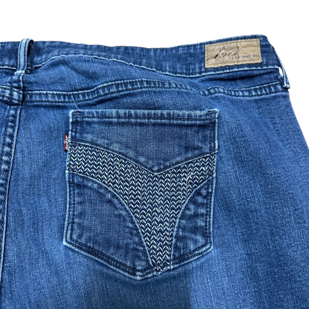 Levi's Women’s Levi’s Slight Curve Boot Blue Denim Jeans Size 38" / US 16 / IT 52 - 8 Thumbnail