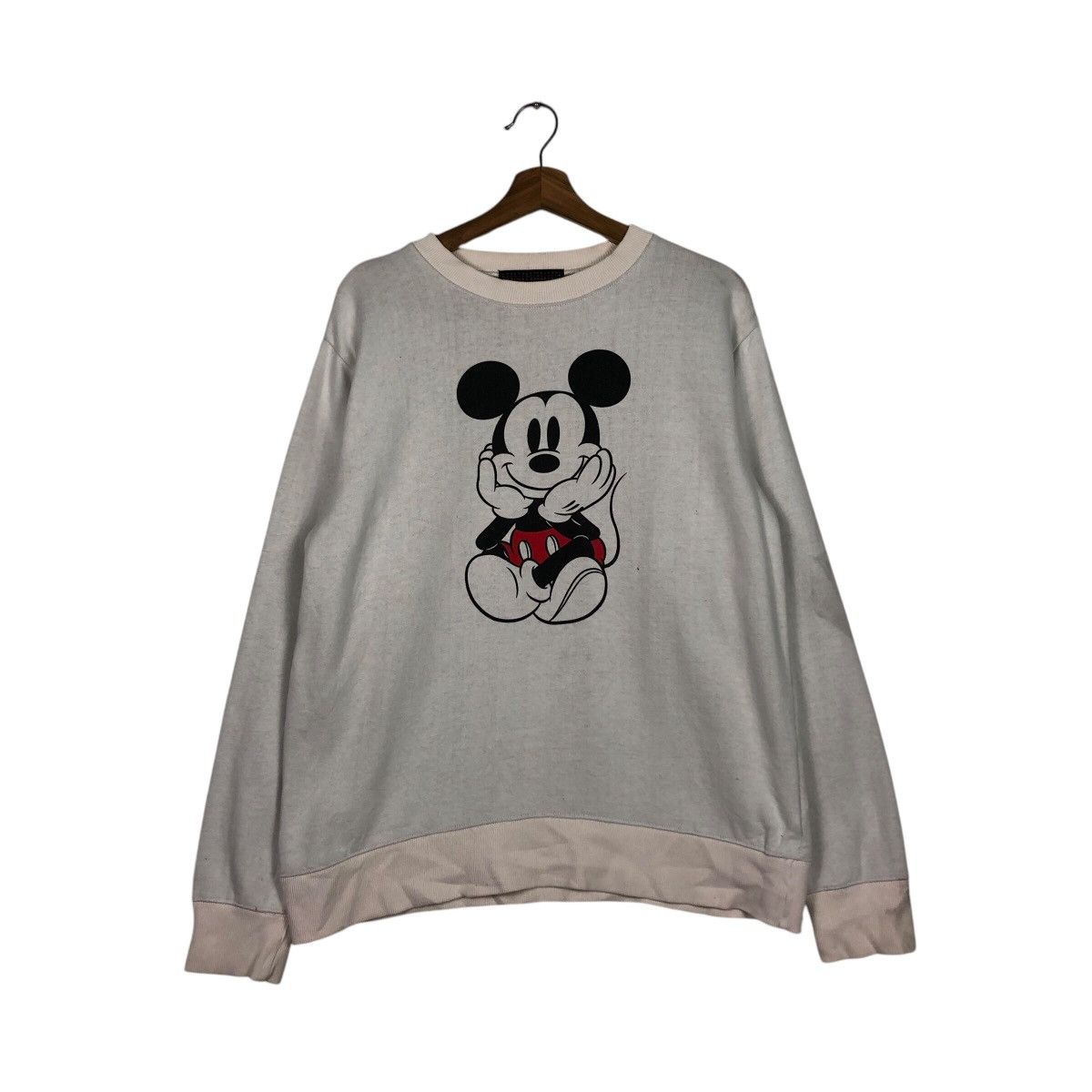 Japanese Brand × Mickey Mouse 📌Vintage Sweatshirt Crewneck Mickey Mouse Big Logo Size US M / EU 48-50 / 2 - 2 Thumbnail