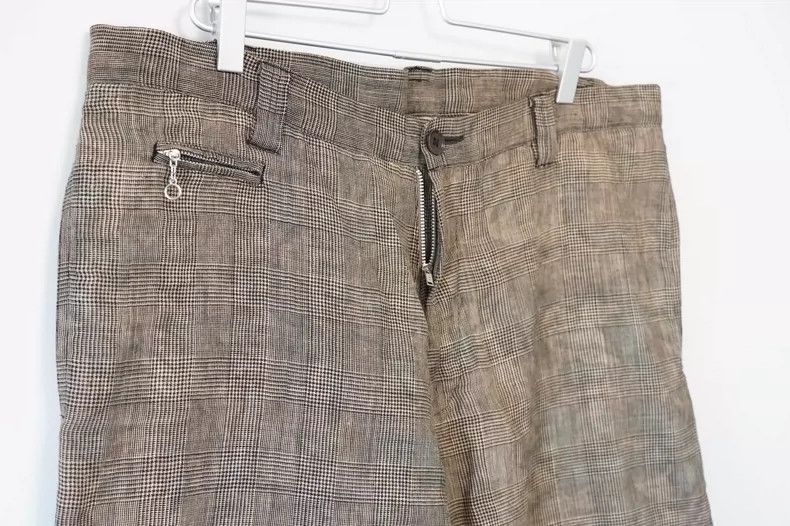 Yohji Yamamoto Yohji Yamamoto size 2 10AW Readymade Dyed Plaid Pants 2505 Size US 28 / EU 44 - 3 Thumbnail