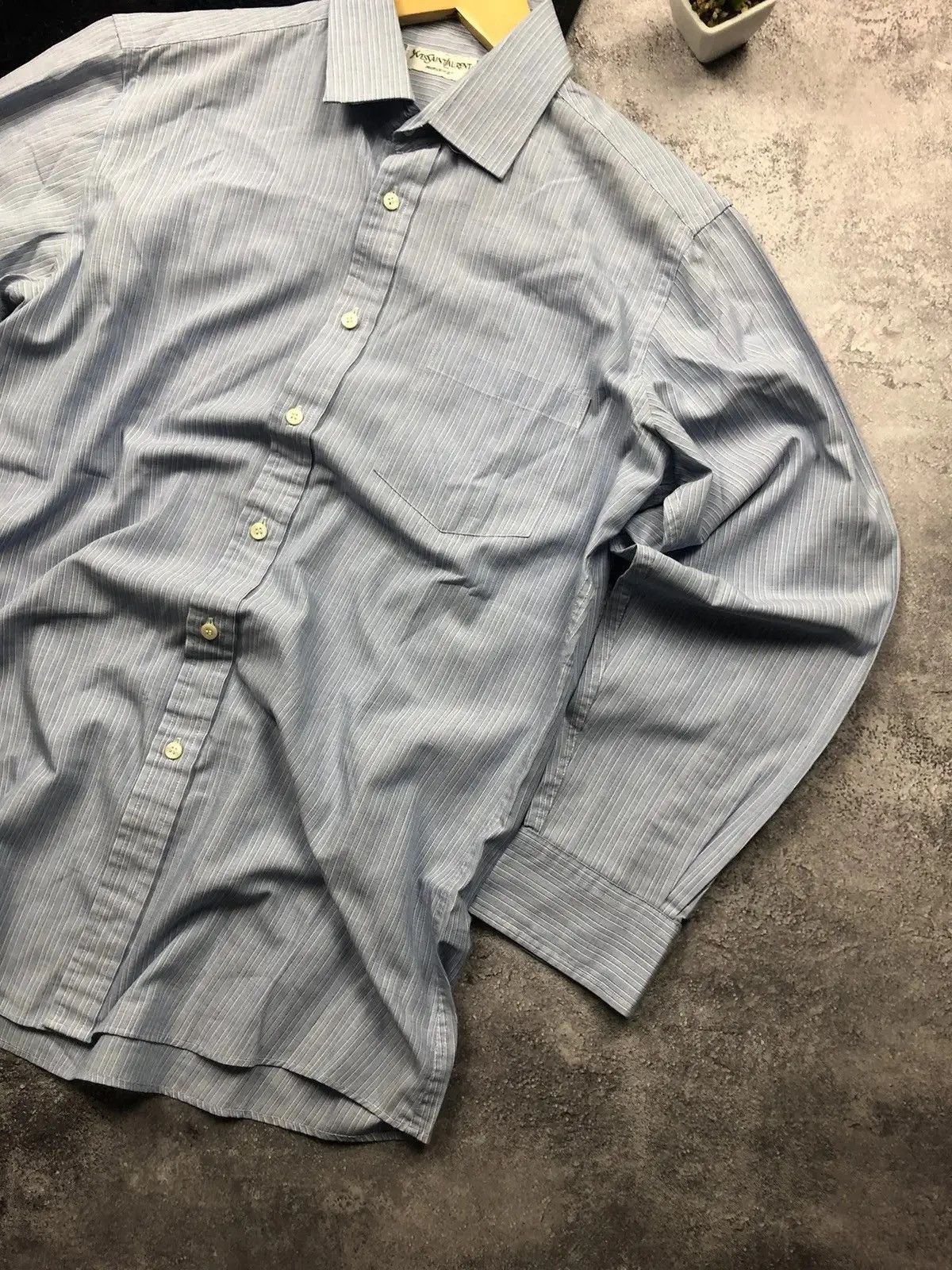 Yves Saint Laurent YVES SAINT LAURENT Vintage Button Up Shirt Luxury 16 32/33 Size US L / EU 52-54 / 3 - 2 Thumbnail