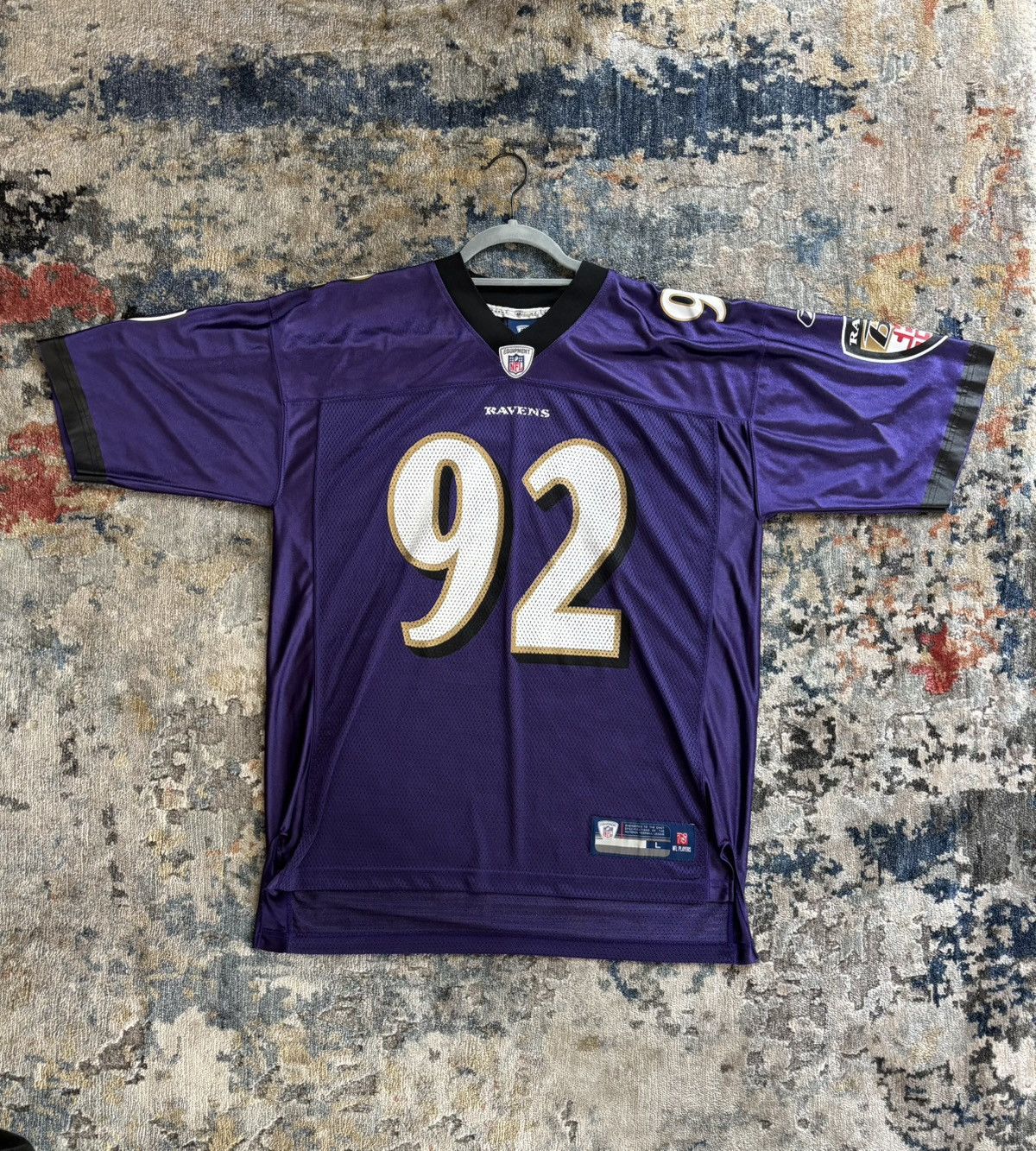 NFL Large Retro Baltimore Ravens Haloti Ngata NFL Jersey Size US L / EU 52-54 / 3 - 1 Thumbnail