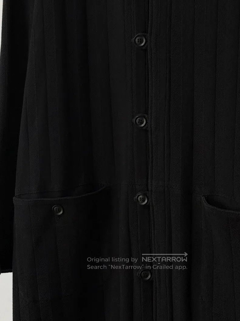 Yohji Yamamoto Yohji Yamamoto Collarless striped trench coat| Size US L / EU 52-54 / 3 - 6 Thumbnail