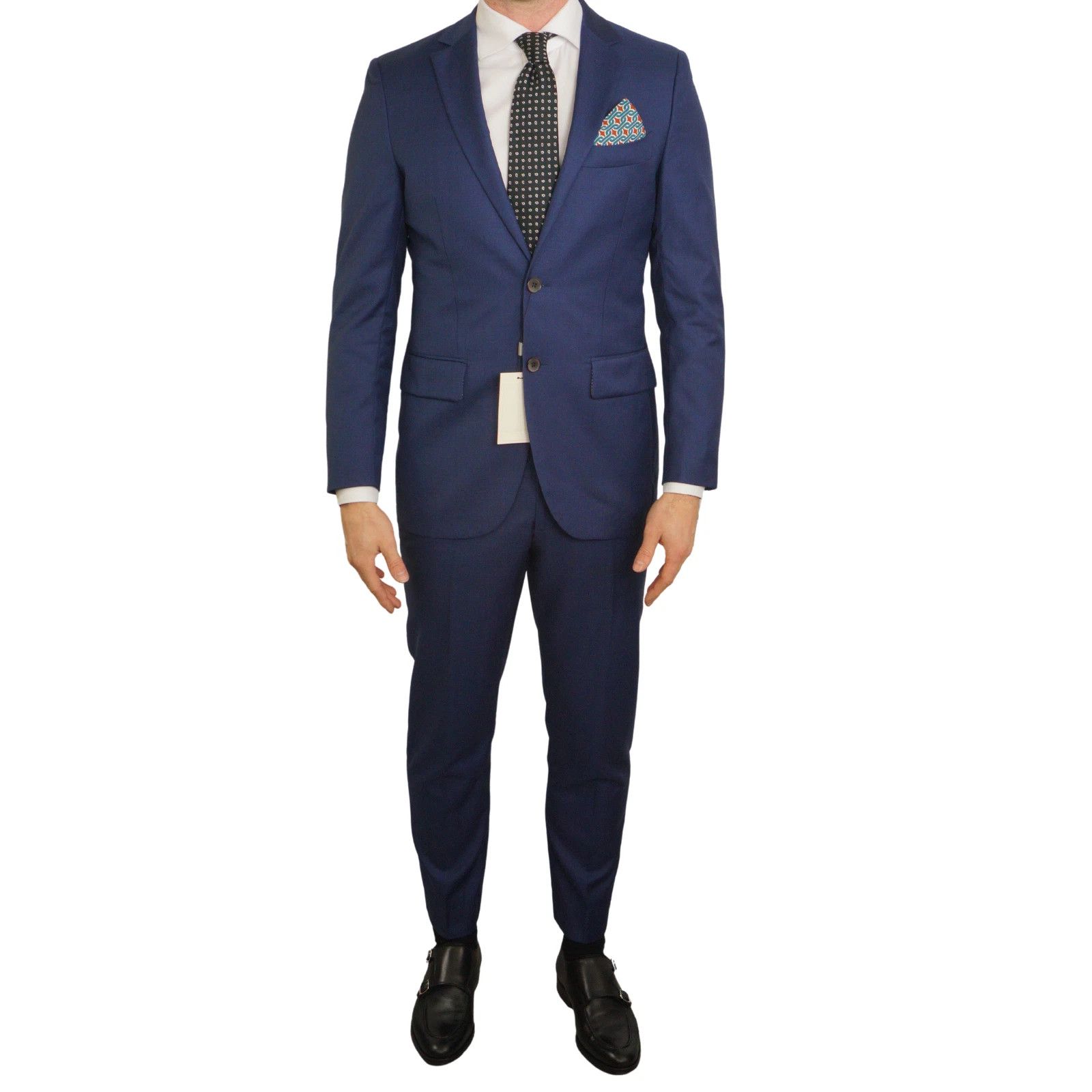 Suitsupply Men Suitsupply Suit Lazio Single Breasted Blue Wool US34 Size 34R - 1 Thumbnail