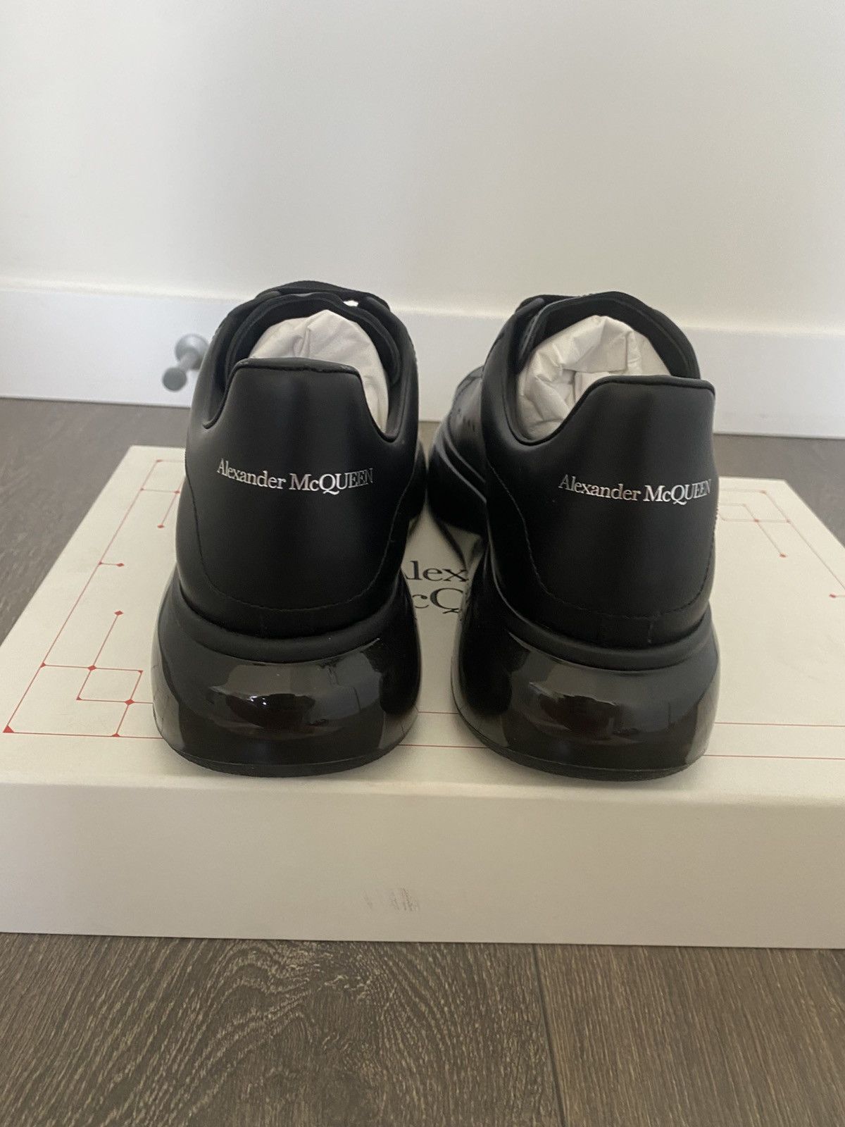 Alexander McQueen Alexander McQueens Black Transparent sole Size US 7 / EU 40 - 2 Thumbnail