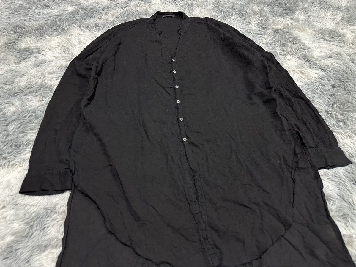 KMRii 🔥Rare Archived Kmrii Linen Shirt Raw Edge Goth Punk Size US XXL / EU 58 / 5 - 2 Thumbnail