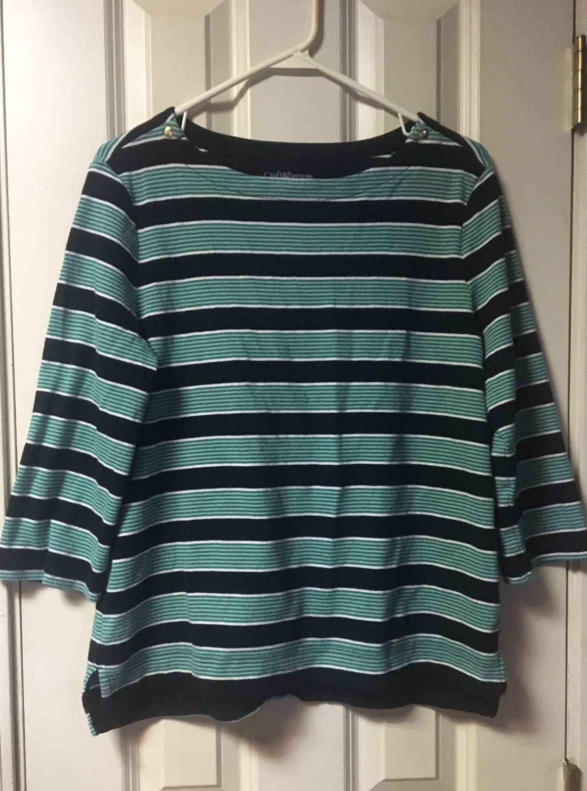 Croft & Barrow Croft & Barrow Women’s Top Large Blouse Excellent Condition Size L / US 10 / IT 46 - 2 Thumbnail