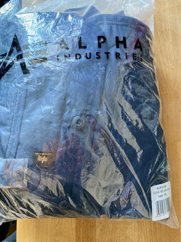 Alpha Industries liner bomber xl army m65 military navy new | Grailed