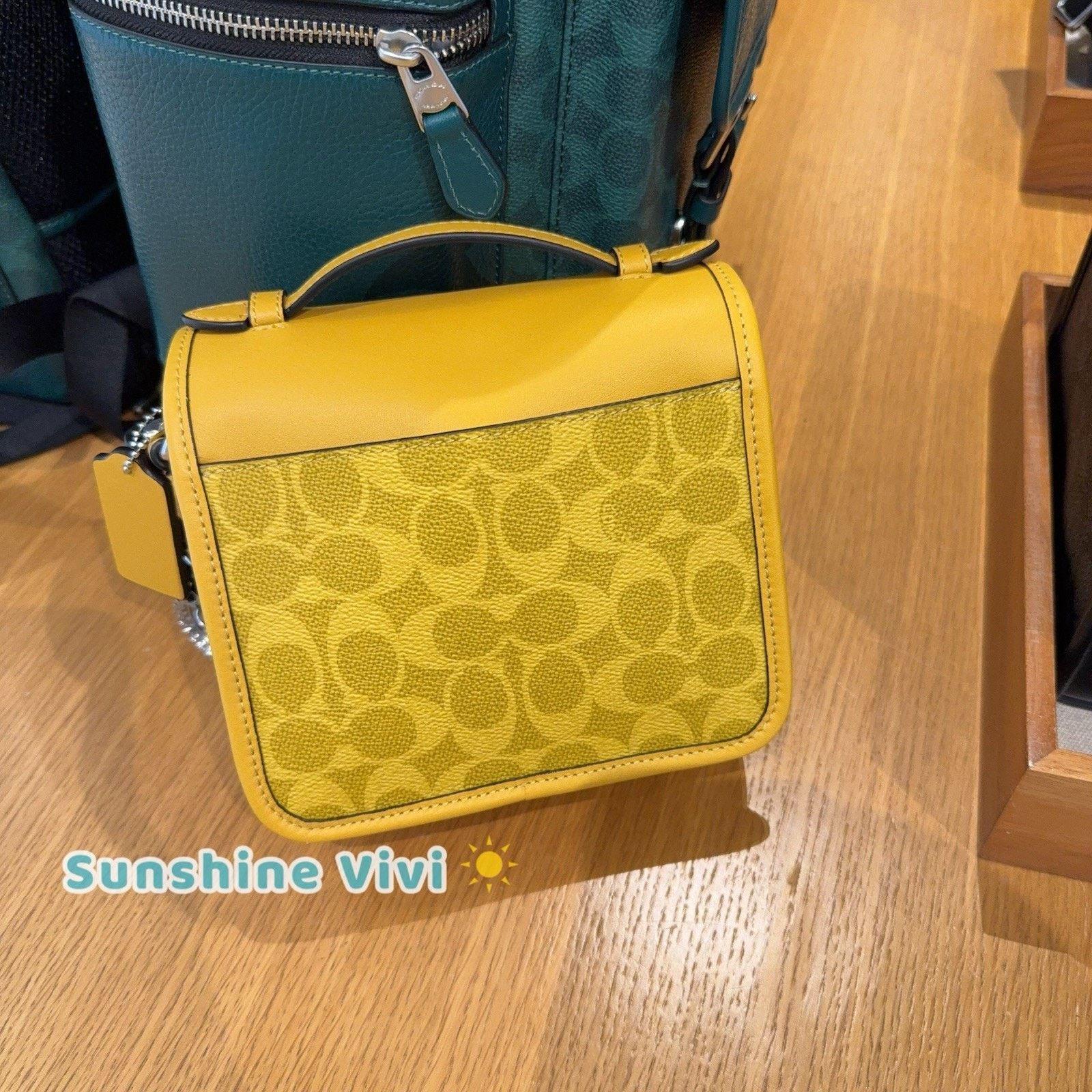 Coach NWT COACH Racer Crossbody bag Signature charms ceb25 Canary Size ONE SIZE - 3 Thumbnail