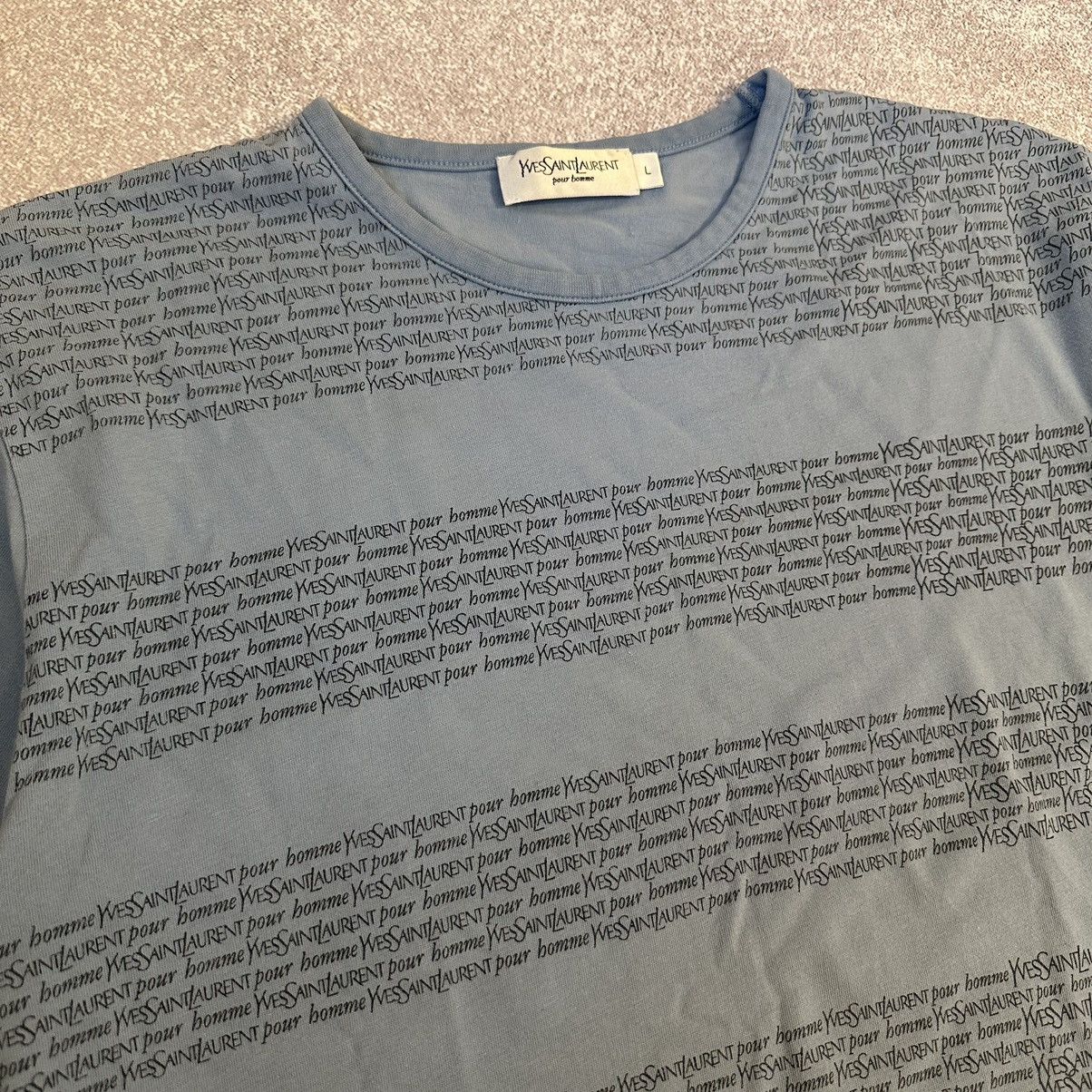 Yves Saint Laurent Yves Saint Laurent vintage multilogo monogram T-shirt YSL Size US L / EU 52-54 / 3 - 4 Thumbnail