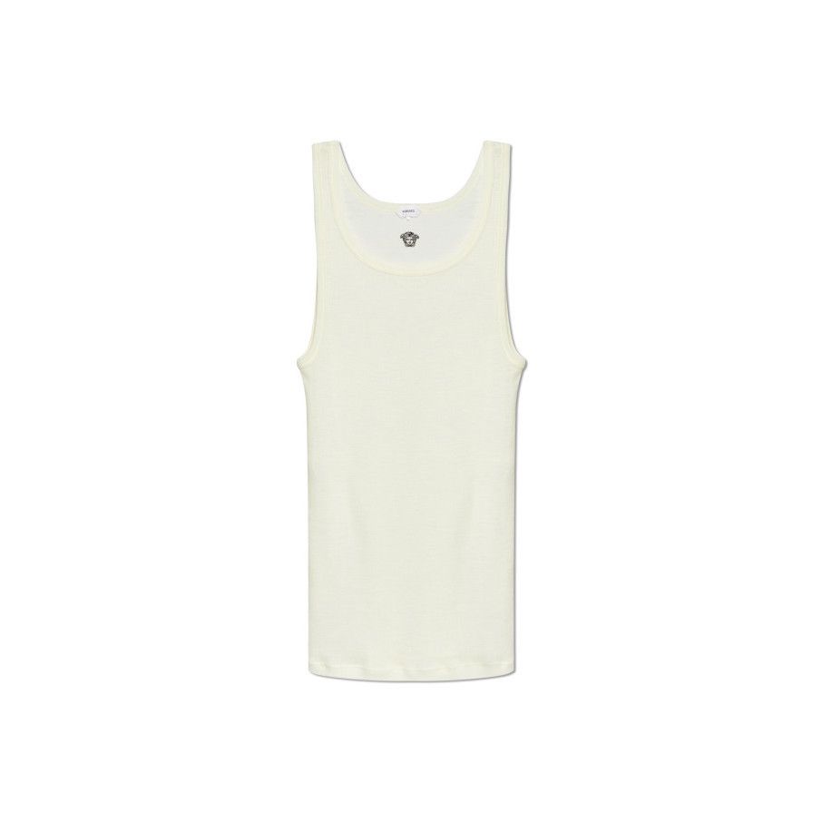 Versace VERSACE Cream Wool Top New & Authentic (Men's size:L;) Size US L / EU 52-54 / 3 - 1 Thumbnail