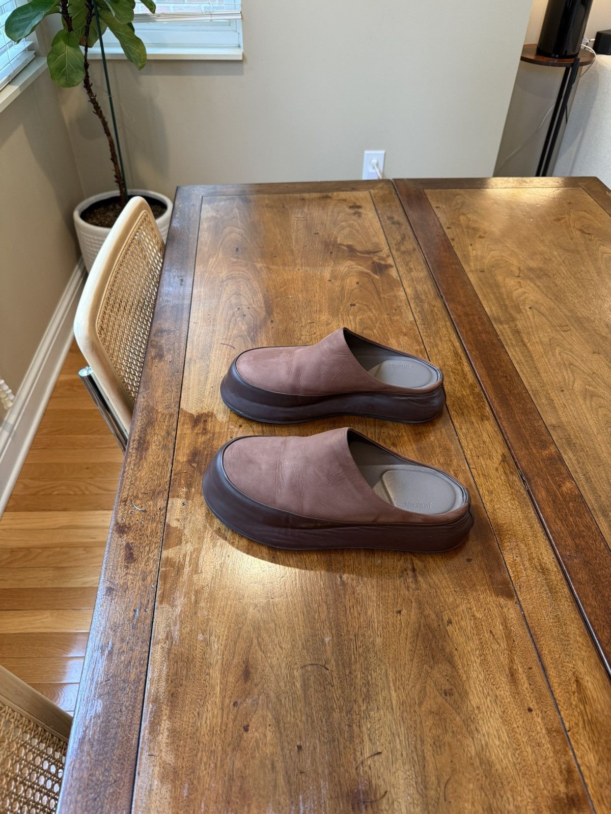 Jacquemus Jacquemus Brown Le Raphia 'Les Mules Goia' Mules Size US 10 / EU 43 - 3 Thumbnail