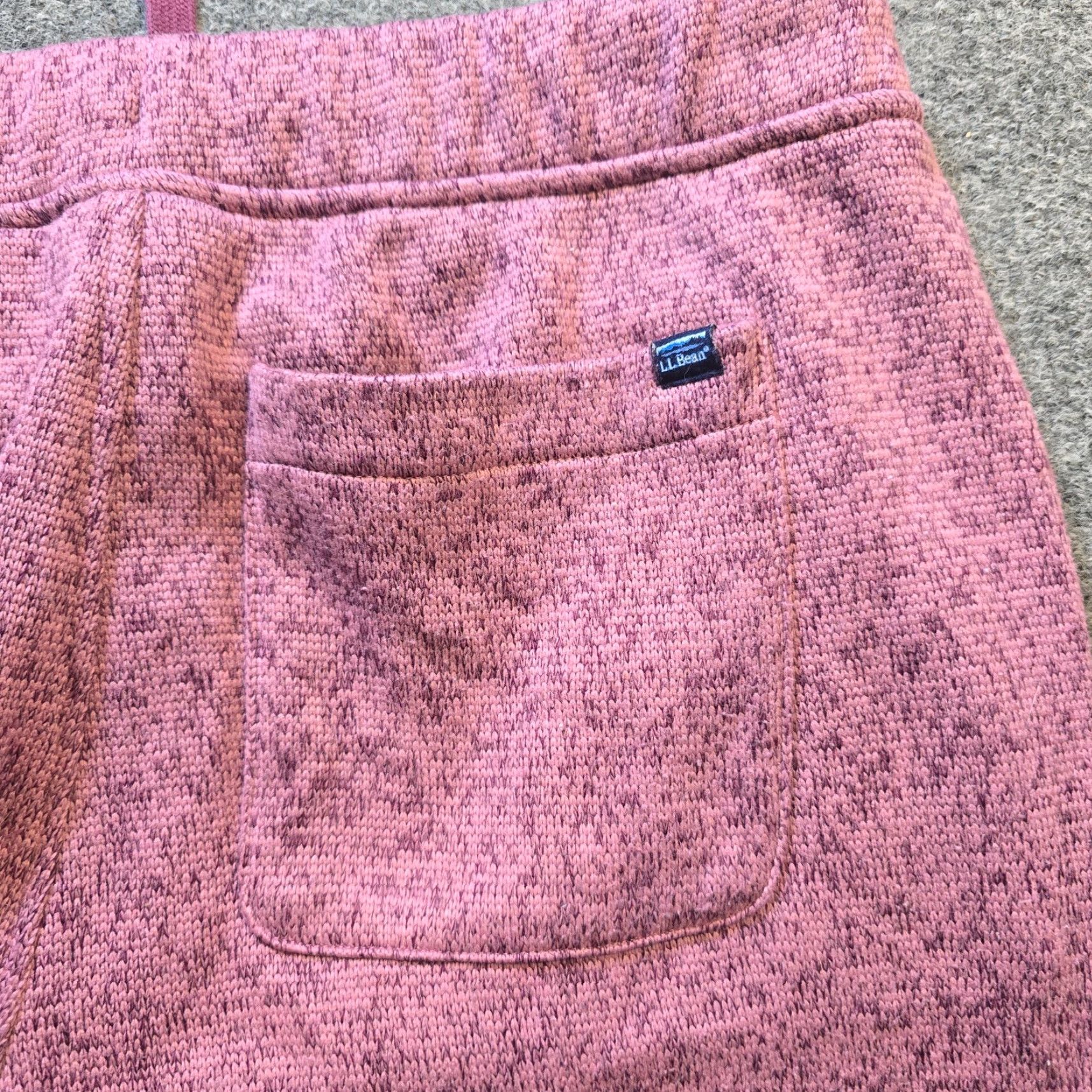 Vintage LL Bean Pants Womens Medium Pink Sweater Fleece Joggers Pull On Casual Lounge Loungewear Tapered Inseam 28 in Regular Fit Solid Pink Womens Size M / US 6-8 / IT 42-44 - 6 Thumbnail