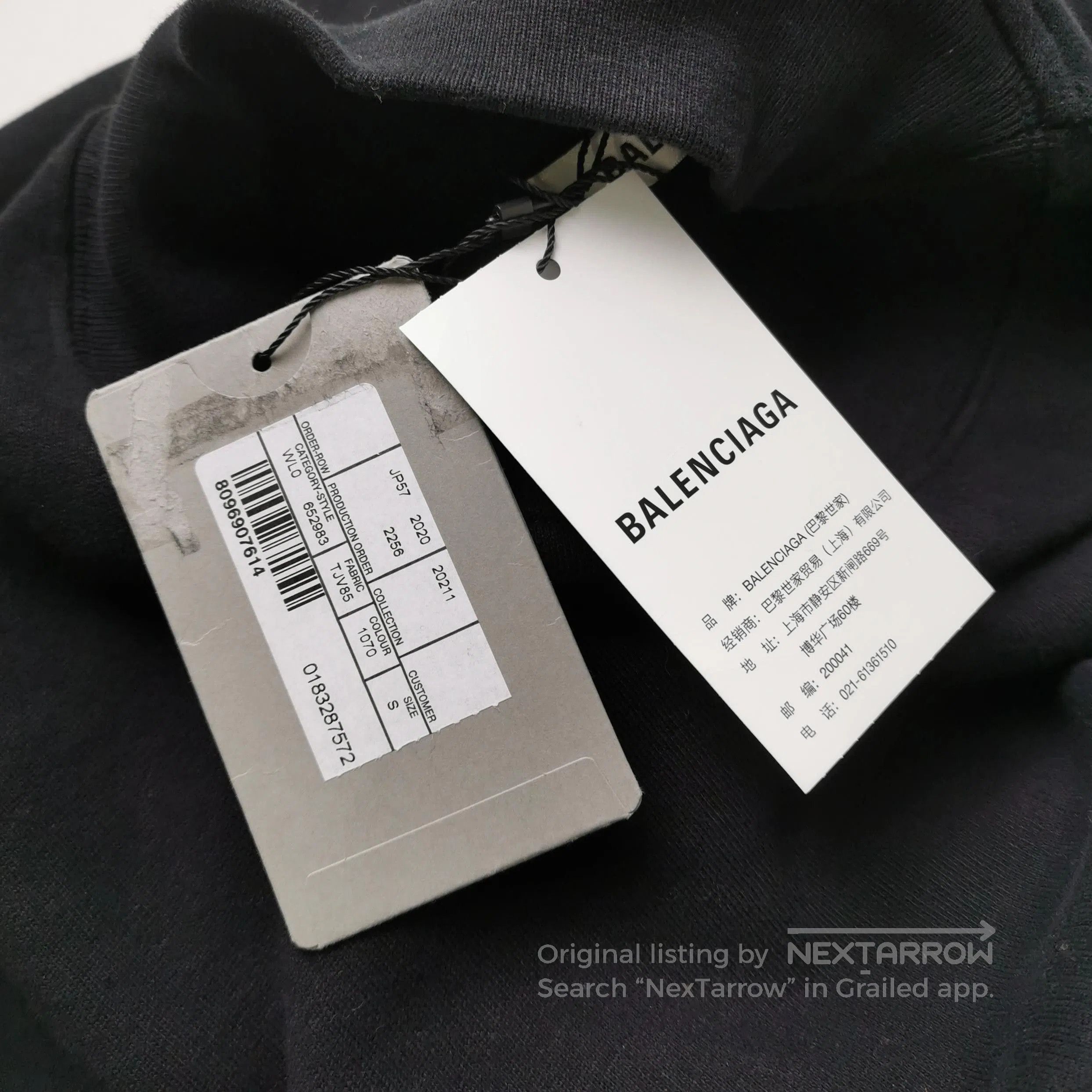 Balenciaga Balenciaga S Size Black Letter Logo Crewneck Sweatshirt. Size S / US 4 / IT 40 - 3 Thumbnail