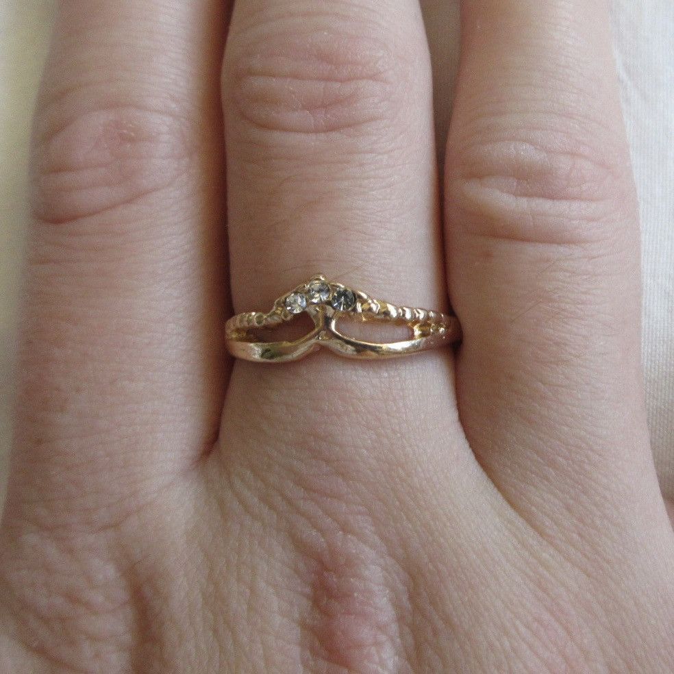 Other Gold crown stacking ring Size ONE SIZE - 1 Thumbnail