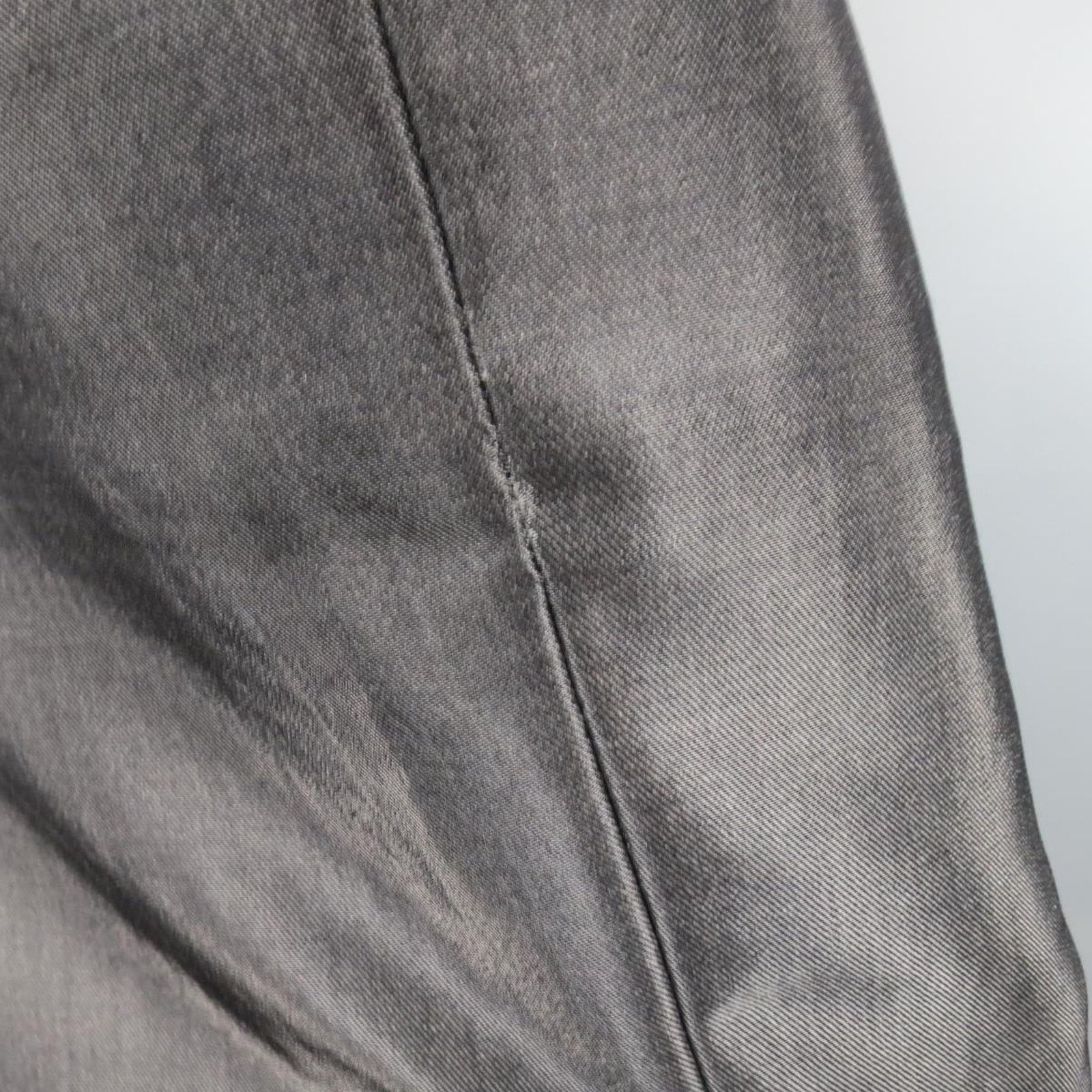 Ralph Lauren RALPH LAUREN Size 4 Metallic Wool Blend Denim Pencil Skirt Size 27" / US 4 / IT 40 - 4 Thumbnail