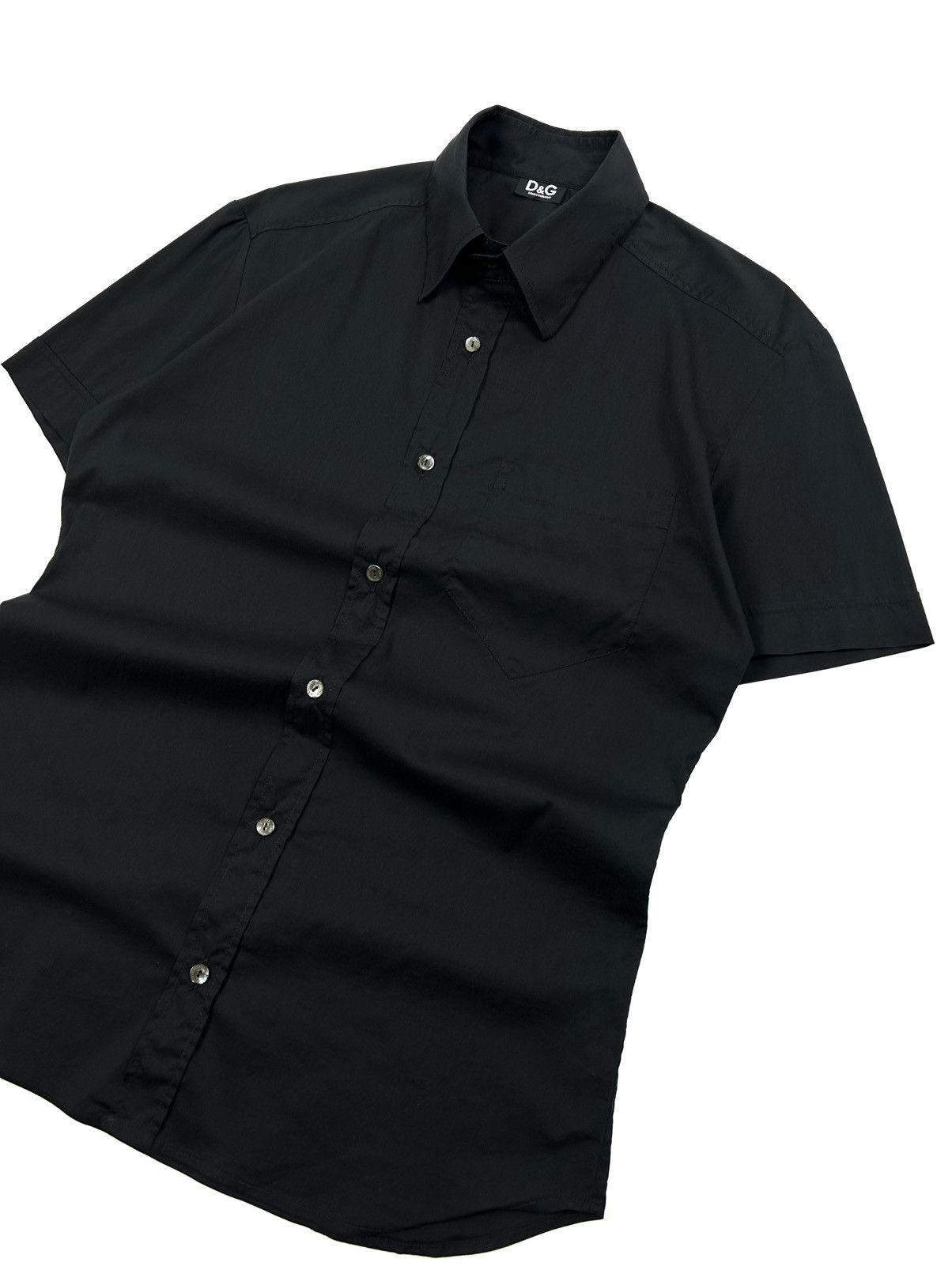 Dolce & Gabbana Vintage DOLCE & GABANNA Short Sleeve Shirt Black Archive Y2K Size US L / EU 52-54 / 3 - 4 Thumbnail