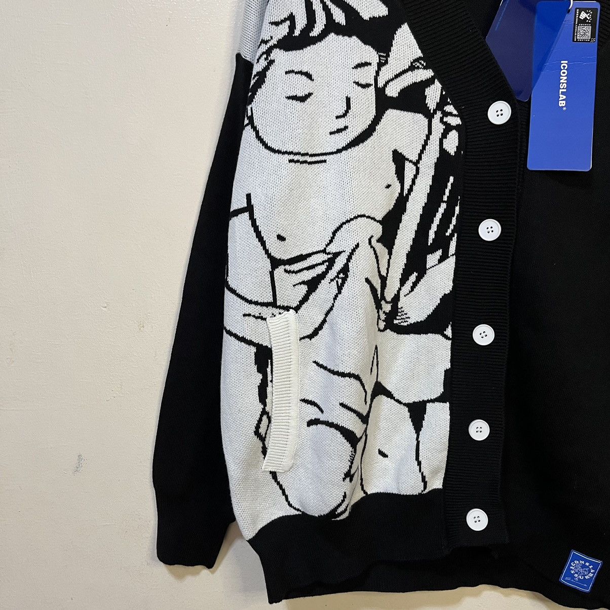 SSUR SSUR*PLUS X ICONSLAB ANGEL DESIGN CARDIGAN KNITTED SWEATER Size S / US 4 / IT 40 - 3 Thumbnail