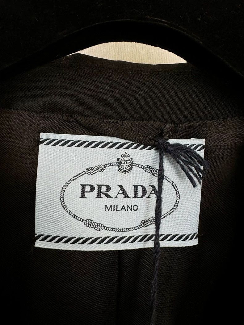 Prada Prada Black Suit Jacket with Tags-2506 Size S / US 4 / IT 40 - 2 Thumbnail