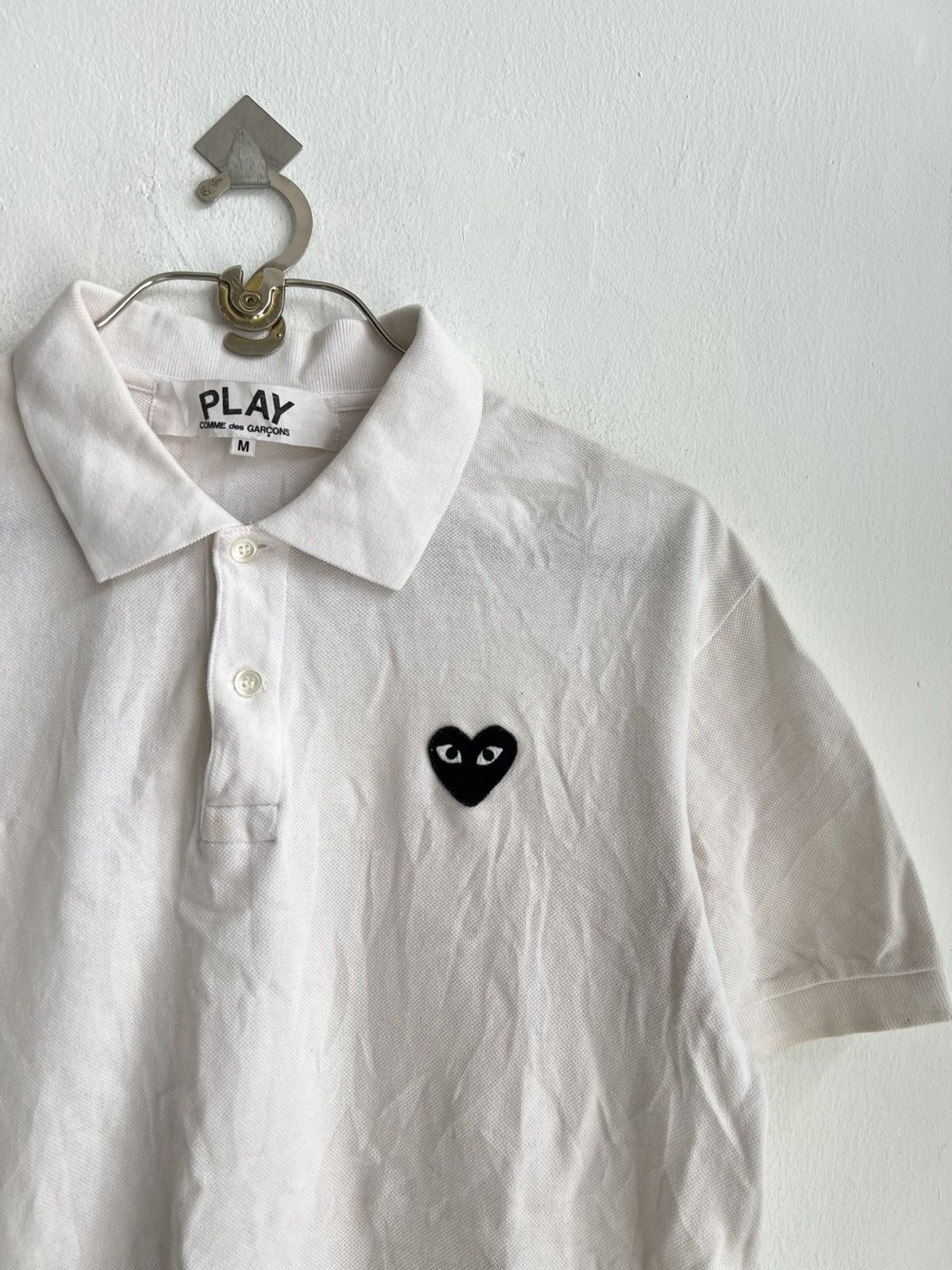 Comme des Garcons PLAY SS07 Comme des Garçons PLAY Logo Patch Gentleman Polo Shirt Size US M / EU 48-50 / 2 - 2 Thumbnail