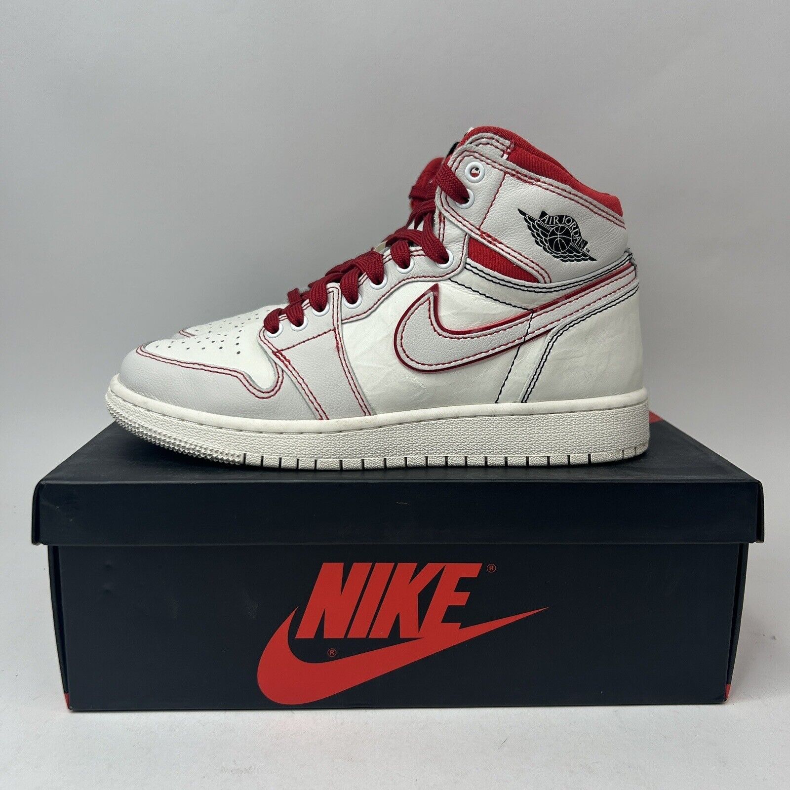 Nike Nike Air Jordan 1 High OG Retro “Phantom/Gym Red” 2023 Size US 5.5 / IT 35.5 - 4 Thumbnail