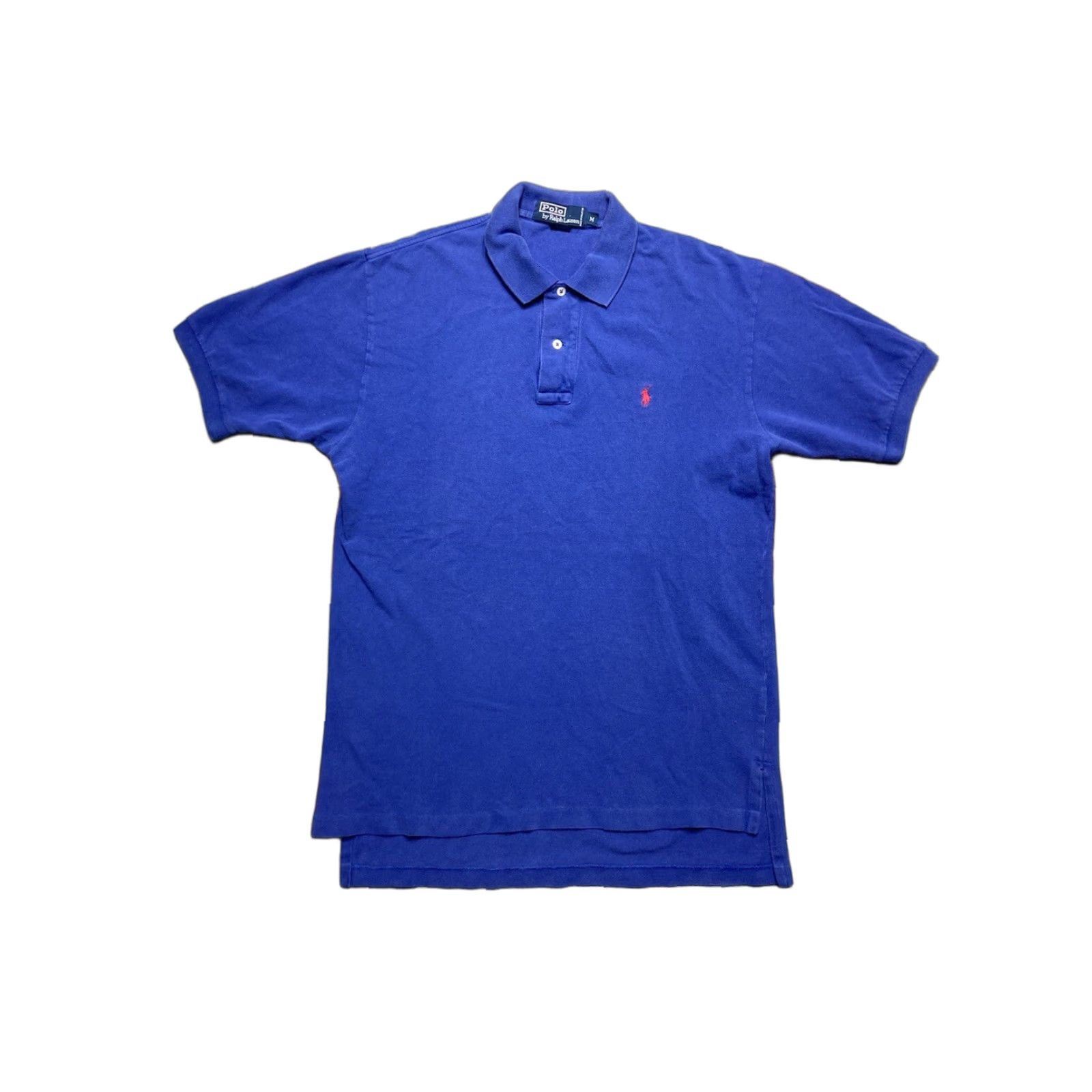 Ralph Lauren VINTAGE Ralph Lauren Polo Shirt Short Sleeve Men Medium Blue Red Horseman Golf Size US M / EU 48-50 / 2 - 1 Thumbnail