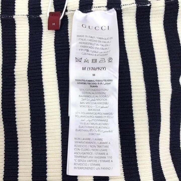 Gucci Gucci Colorblock Logo Stripe Cotton Sweater Size US M / EU 48-50 / 2 - 7 Thumbnail