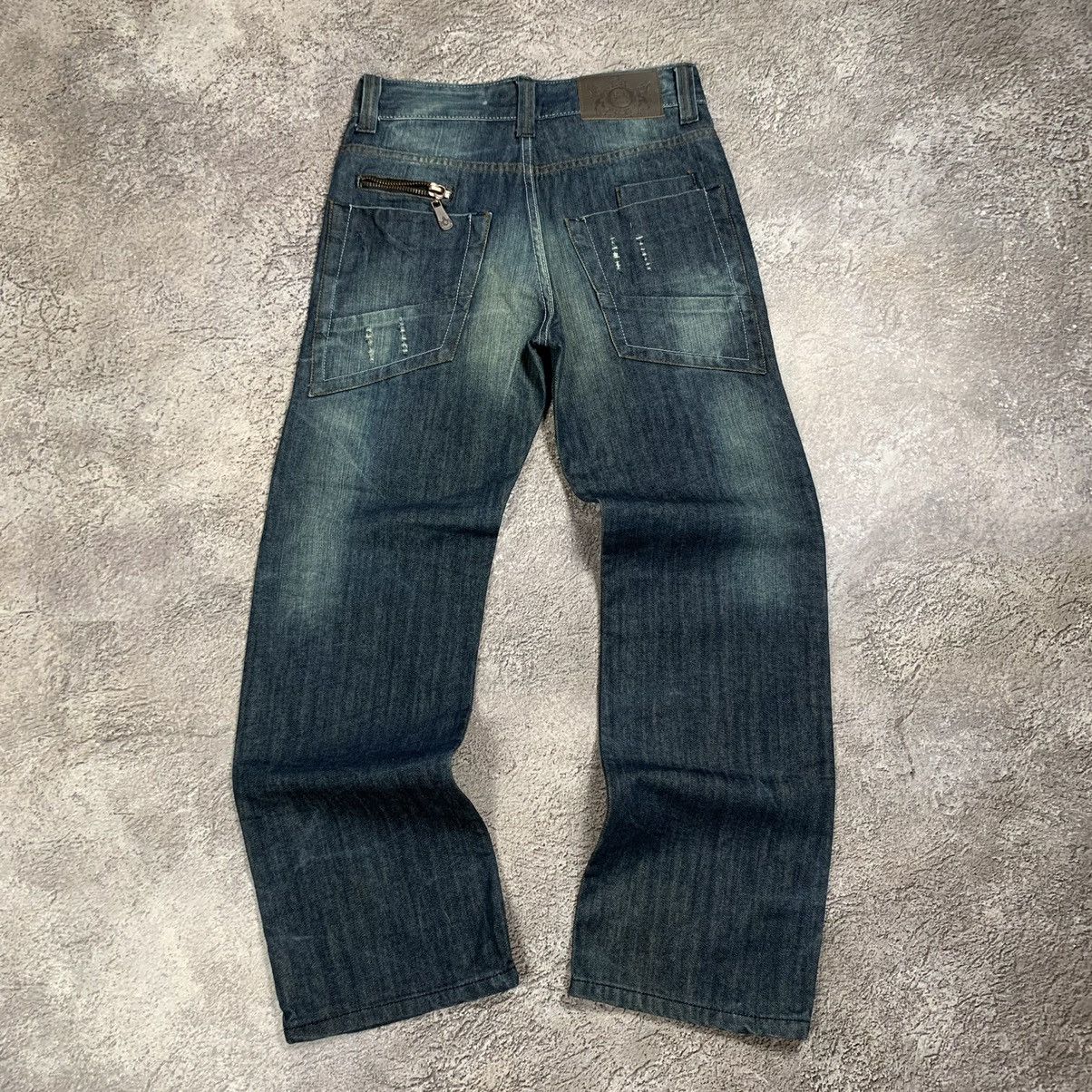 Vintage Y2K Baggy Distressed Flared Jeans Grunge Streetwear Logo 30 Size US 30 / EU 46 - 5 Thumbnail