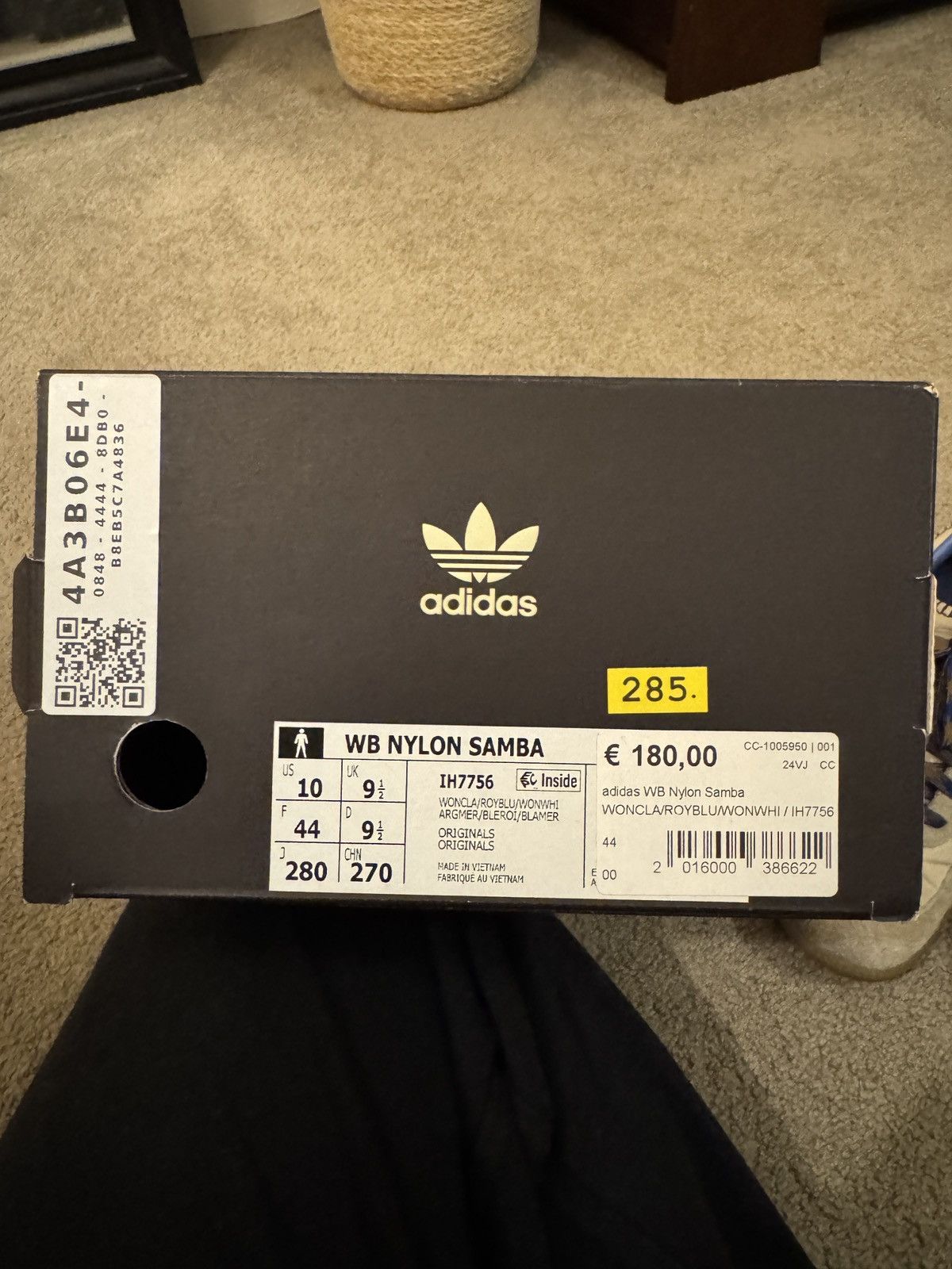 Adidas × Wales Bonner Adidas Samba x Wales Bonner Nylon Wonder Clay Royal Blue Size US 10 / EU 43 - 8 Thumbnail